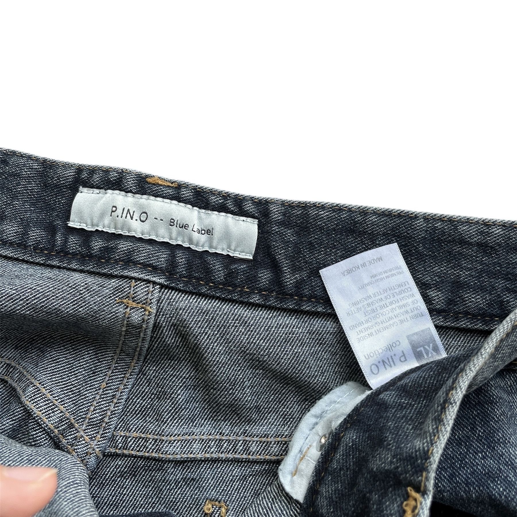 Japanese Brand Baggy skater hiphop washed denim jeans Size US 34 / EU 50 - 6 Thumbnail