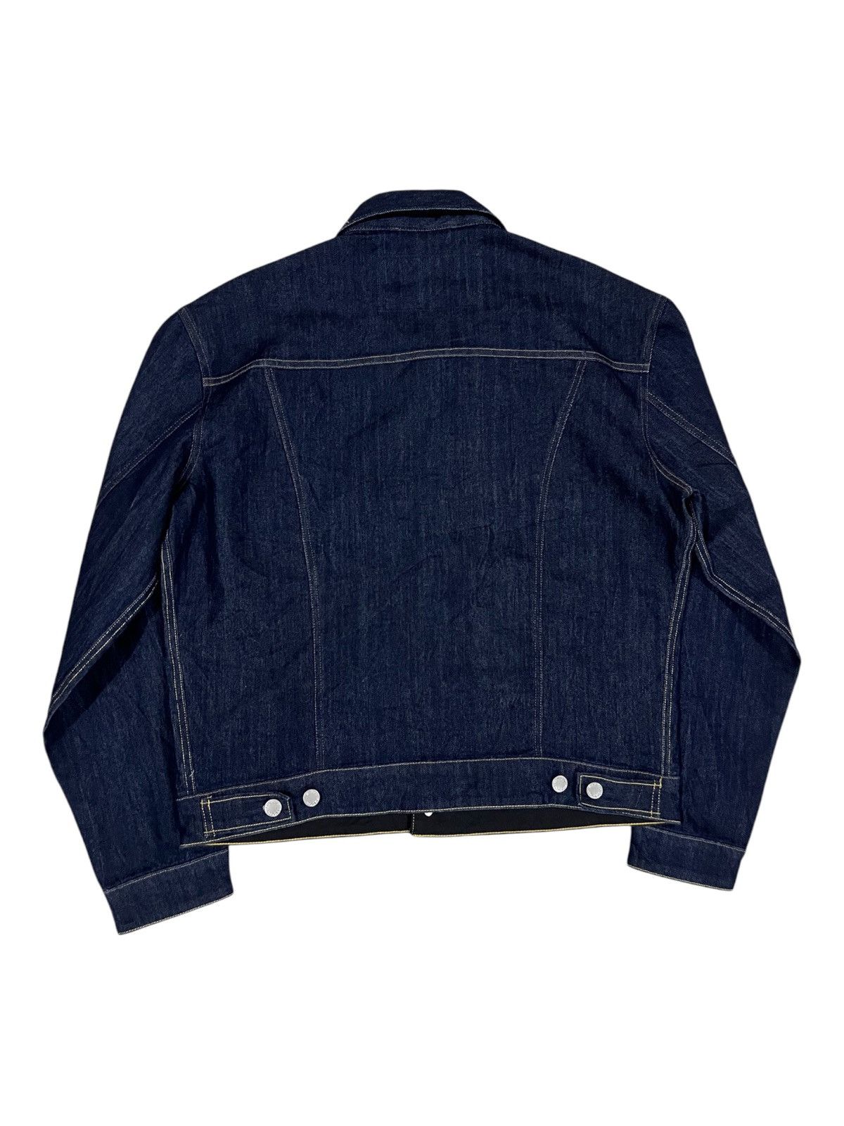Japanese Brand WWII Model Type-1 Pleated Kaihara Fabric Denim Jacket Size US L / EU 52-54 / 3 - 5 Thumbnail