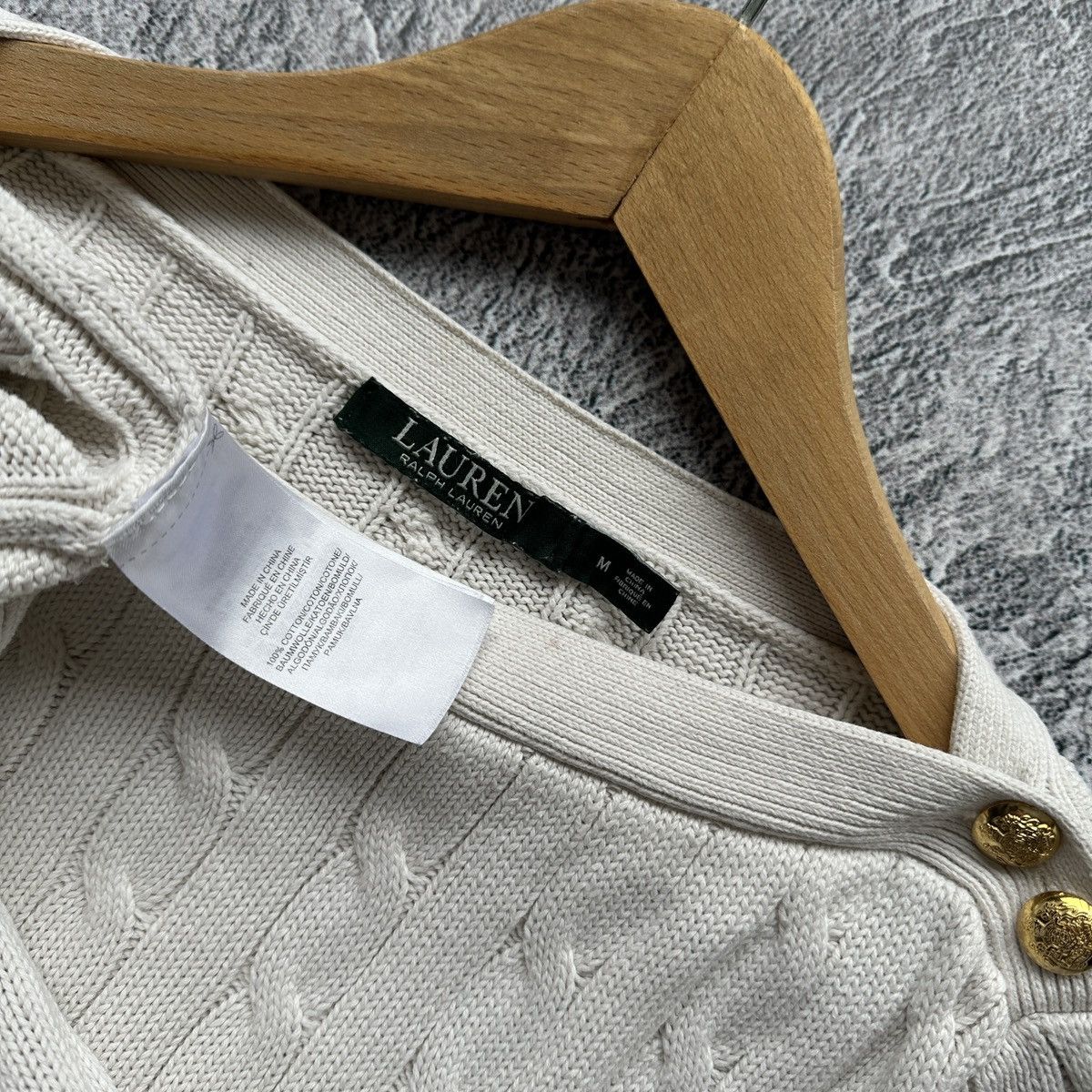 Polo Ralph Lauren × RRL Ralph Lauren Women’s Knitt Sweater Polo Ralph Lauren White Size: M Size M / US 6-8 / IT 42-44 - 9 Thumbnail