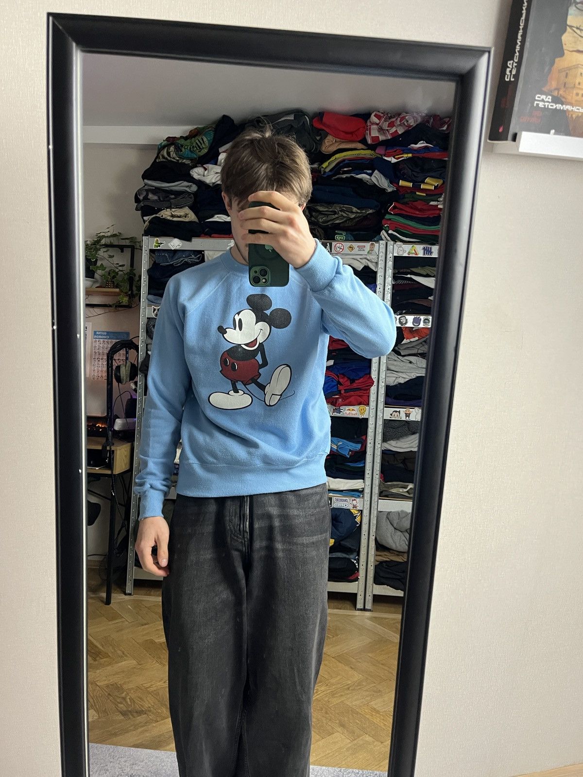Disney Vintage 80’s Mickey Mouse Disney Crewneck Sweatshirt Rare Size US S / EU 44-46 / 1 - 2 Thumbnail