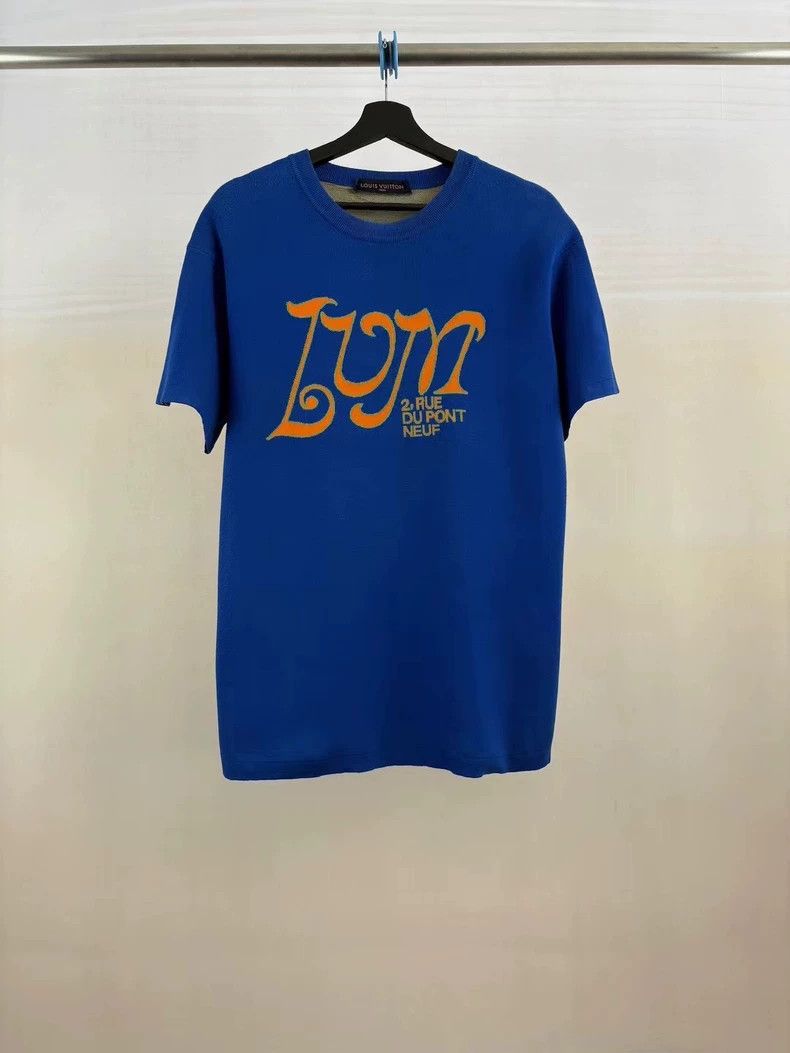 LOUIS VUITTON Blue note knit short sleeves 2504-Nextarrow