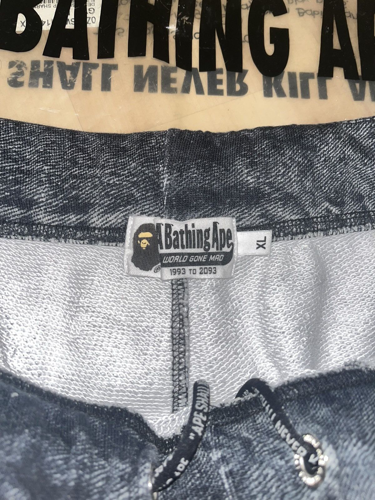 Bape Bape denim logo shorts Size US 36 / EU 52 - 3 Thumbnail