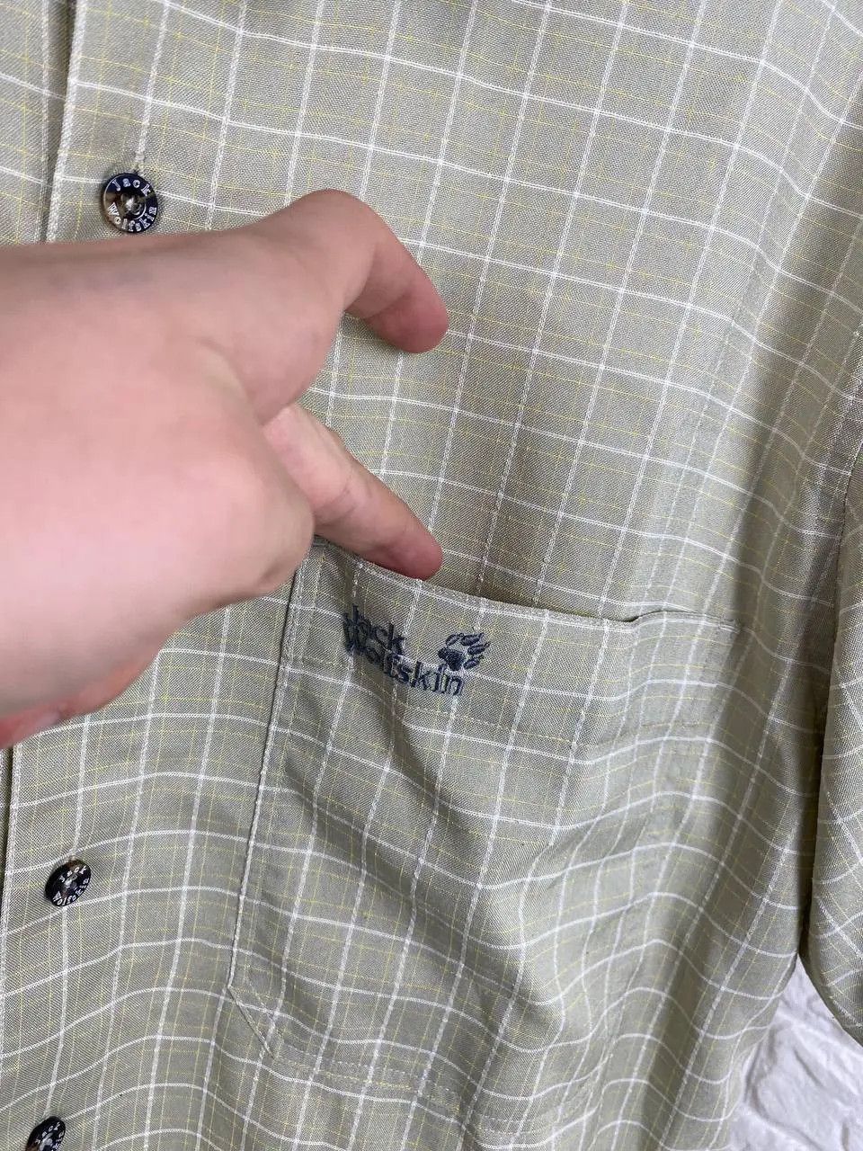 Jack Wolfskin Jack Wolfskin Mens Large Short Sleeve Shirt Travel Plain Size US L / EU 52-54 / 3 - 3 Thumbnail