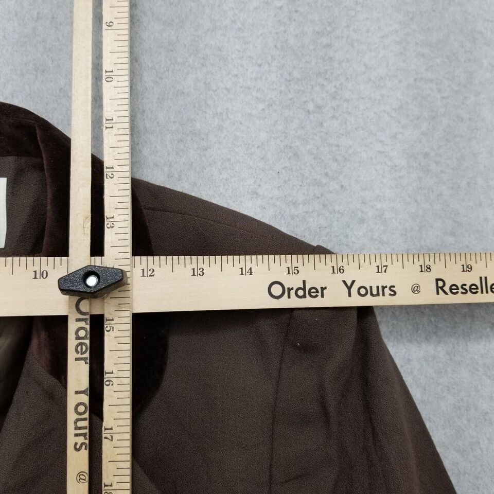 Kasper Kasper Blazer Jacket Womens 8 Brown Pockets Buttons Size M / US 6-8 / IT 42-44 - 8 Thumbnail