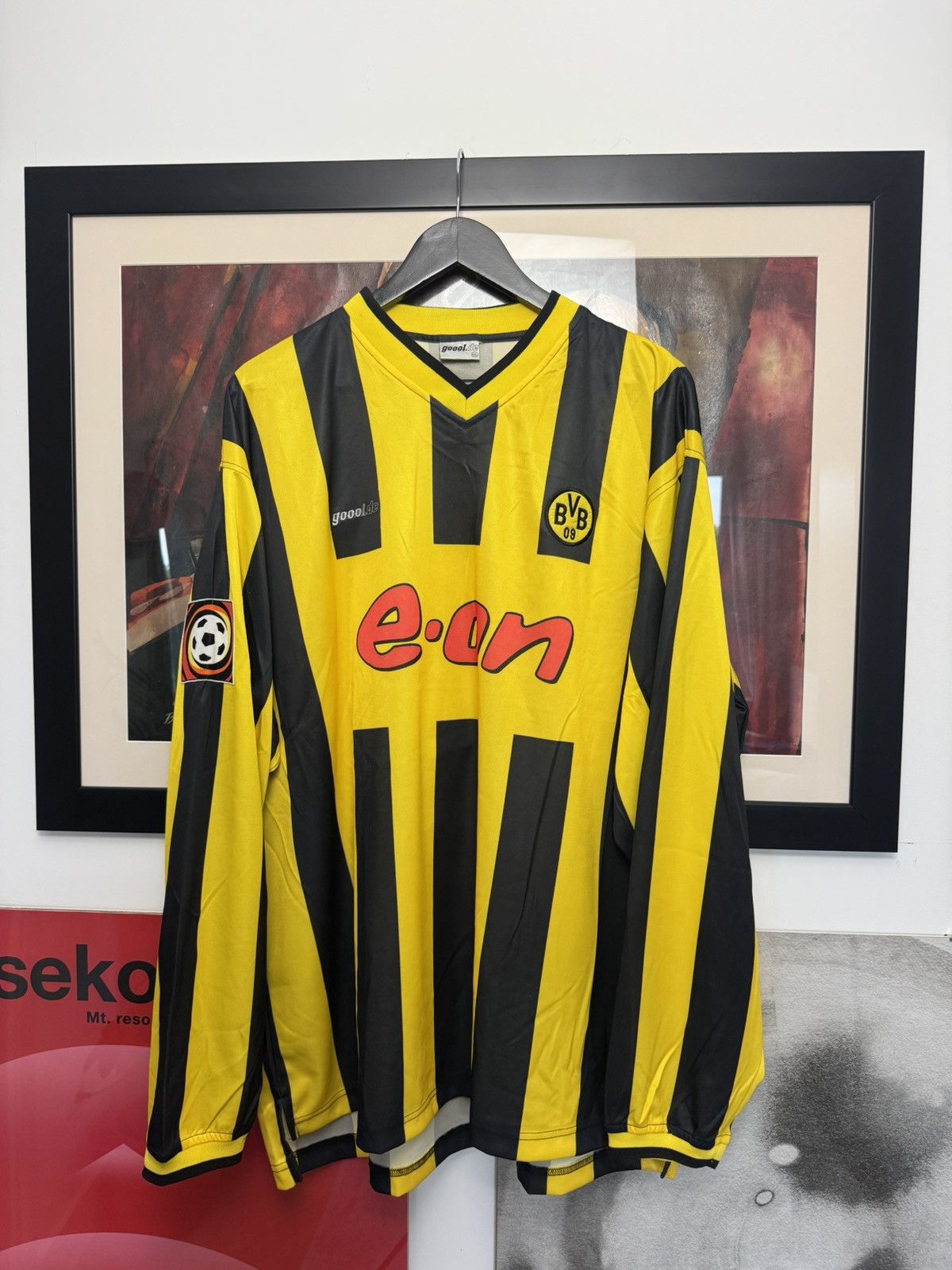 Vintage BORUSSIA DORTMUND JERSEY GOOOL.DE SOCCER FOOTBALL SPORT LS Size US XXL / EU 58 / 5 - 1 Thumbnail