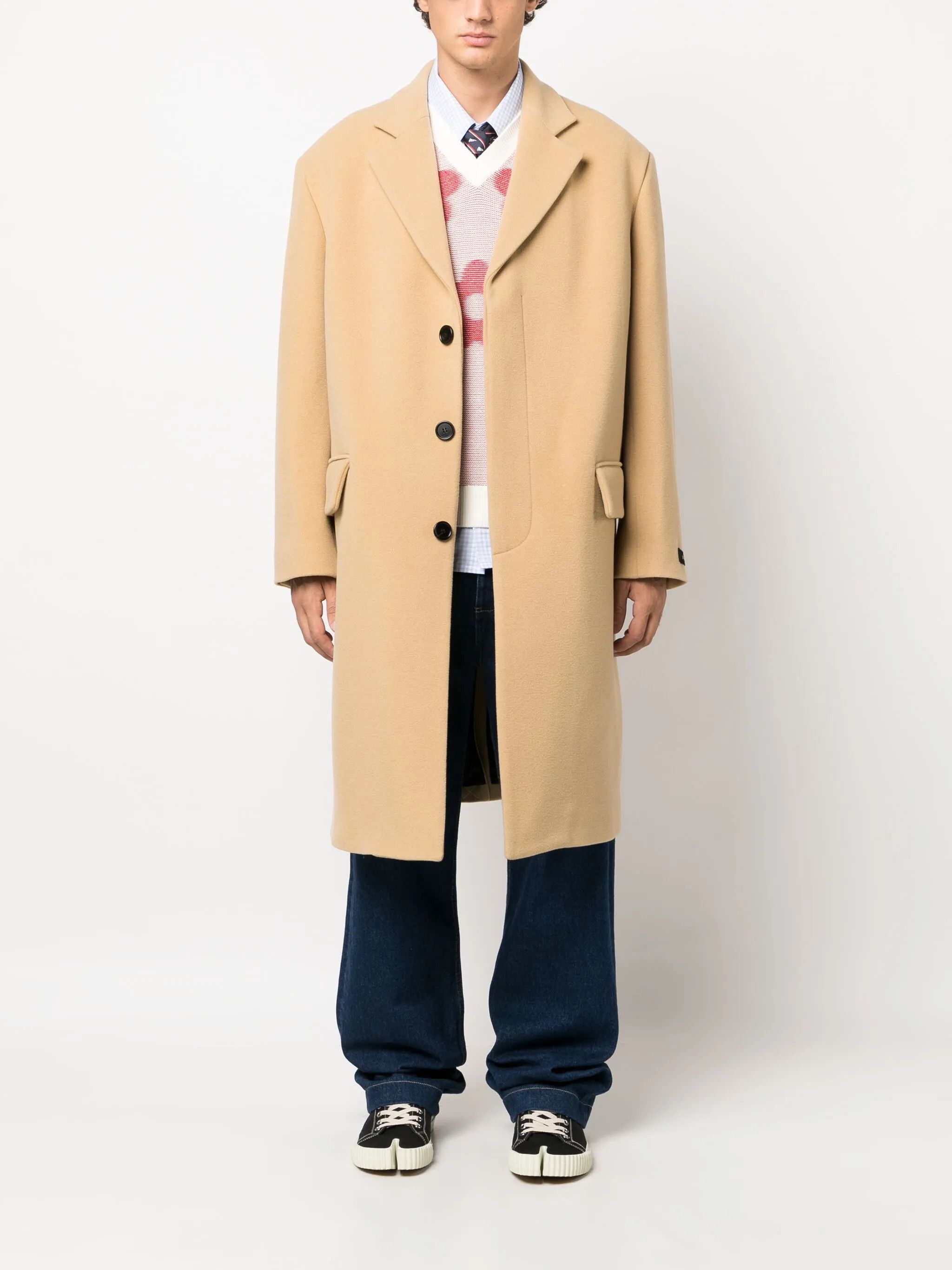 Marni o1y0225 Coat in Camel Size US S / EU 44-46 / 1 - 5 Thumbnail