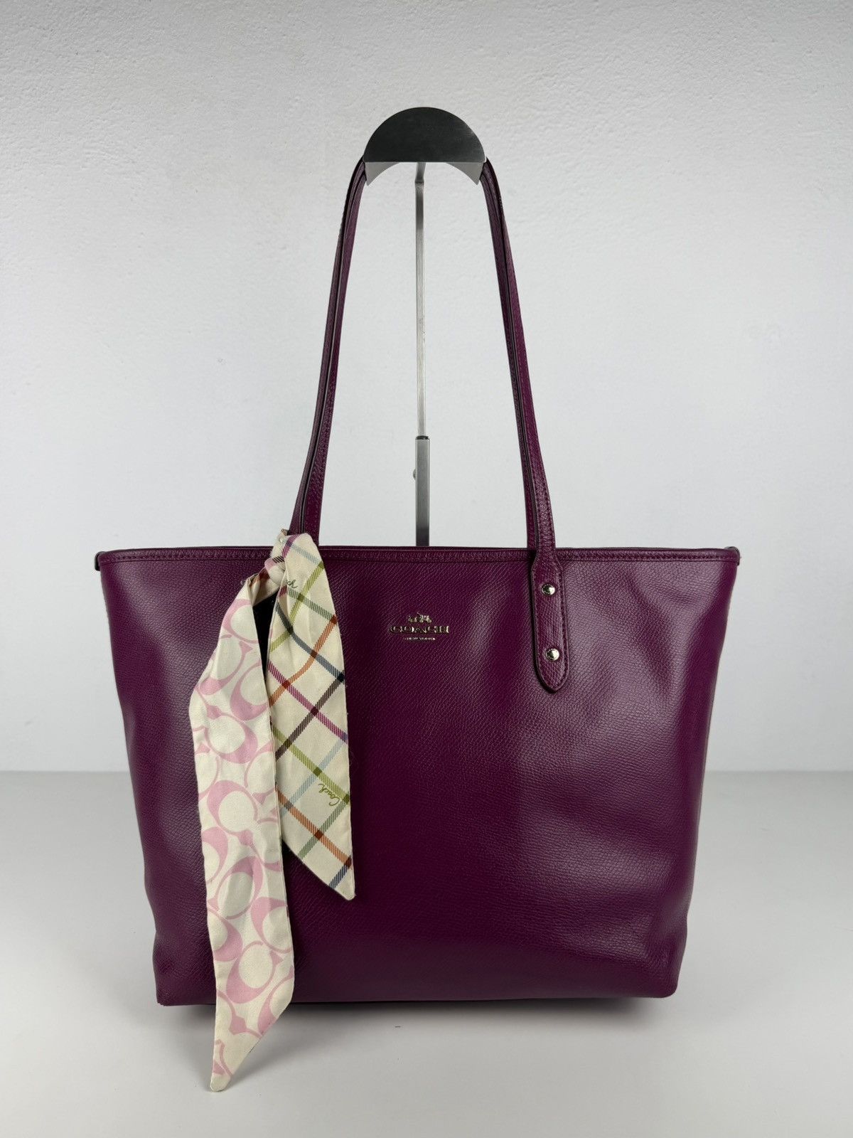 Coach Purple Coach Horse and Carriage Purse / Tote Bag. | Grailed