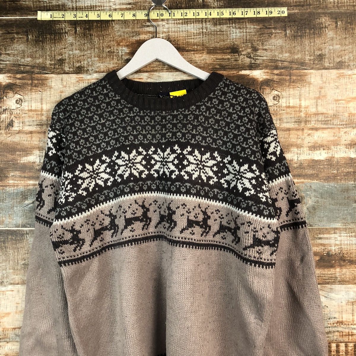 Homespun Knitwear × Japanese Brand Will Pips Brown vintage Knitwear #A2347 Size US L / EU 52-54 / 3 - 2 Thumbnail