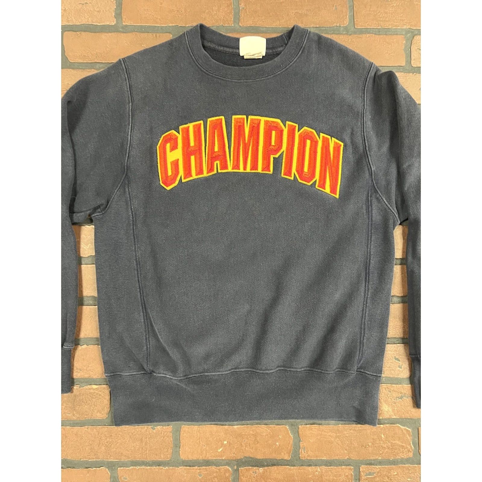 Champion Champion Reverse Weave Pullover Sweatshirt Small Navy Blue Embroidered Logo Mens Size US S / EU 44-46 / 1 - 2 Thumbnail