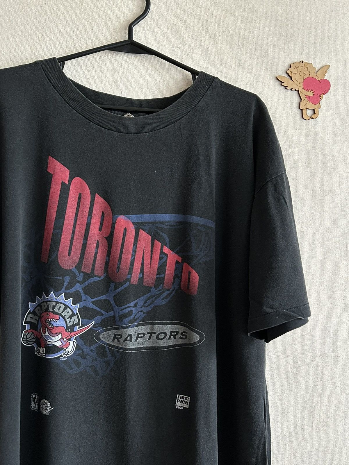 Band Tees × Vintage Vintage 2000s NBA Toronto Raptors “First Pick” T-shirt L Size US L / EU 52-54 / 3 - 2 Thumbnail
