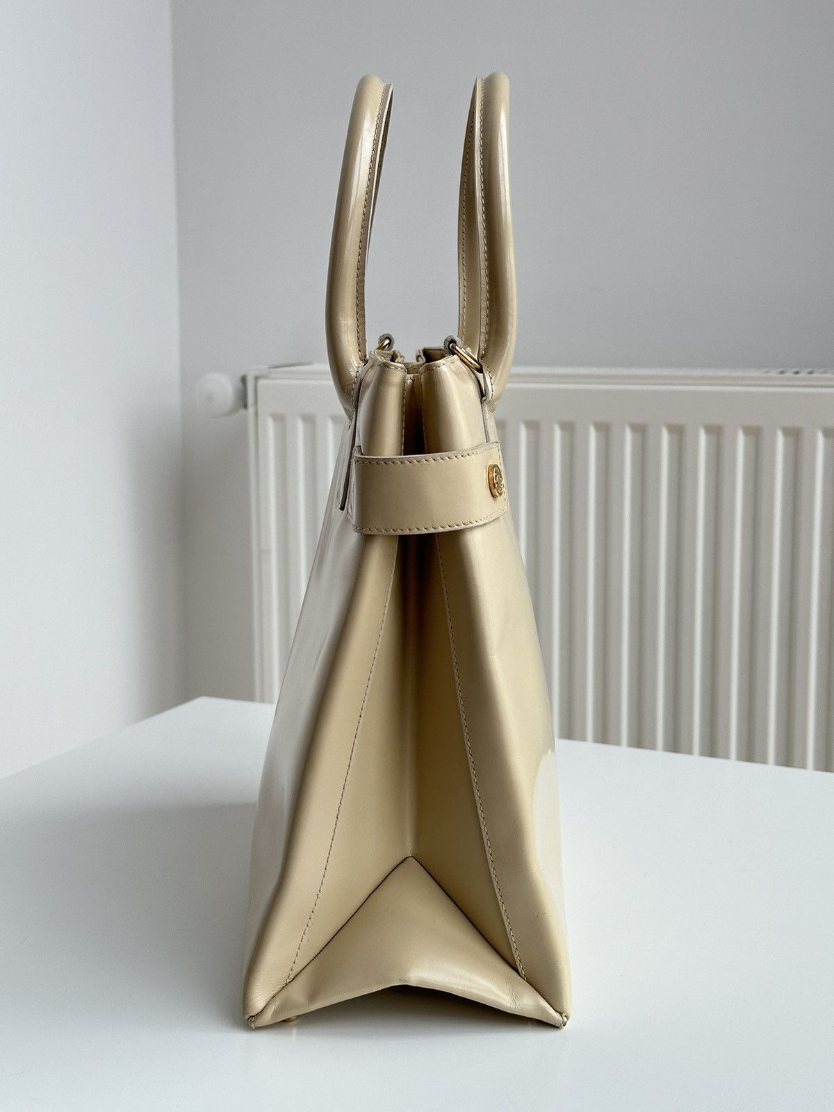 Gucci Vintage Gucci Leather Beige Shoulder Hand bag 000 2404 0503 Size ONE SIZE - 13 Thumbnail