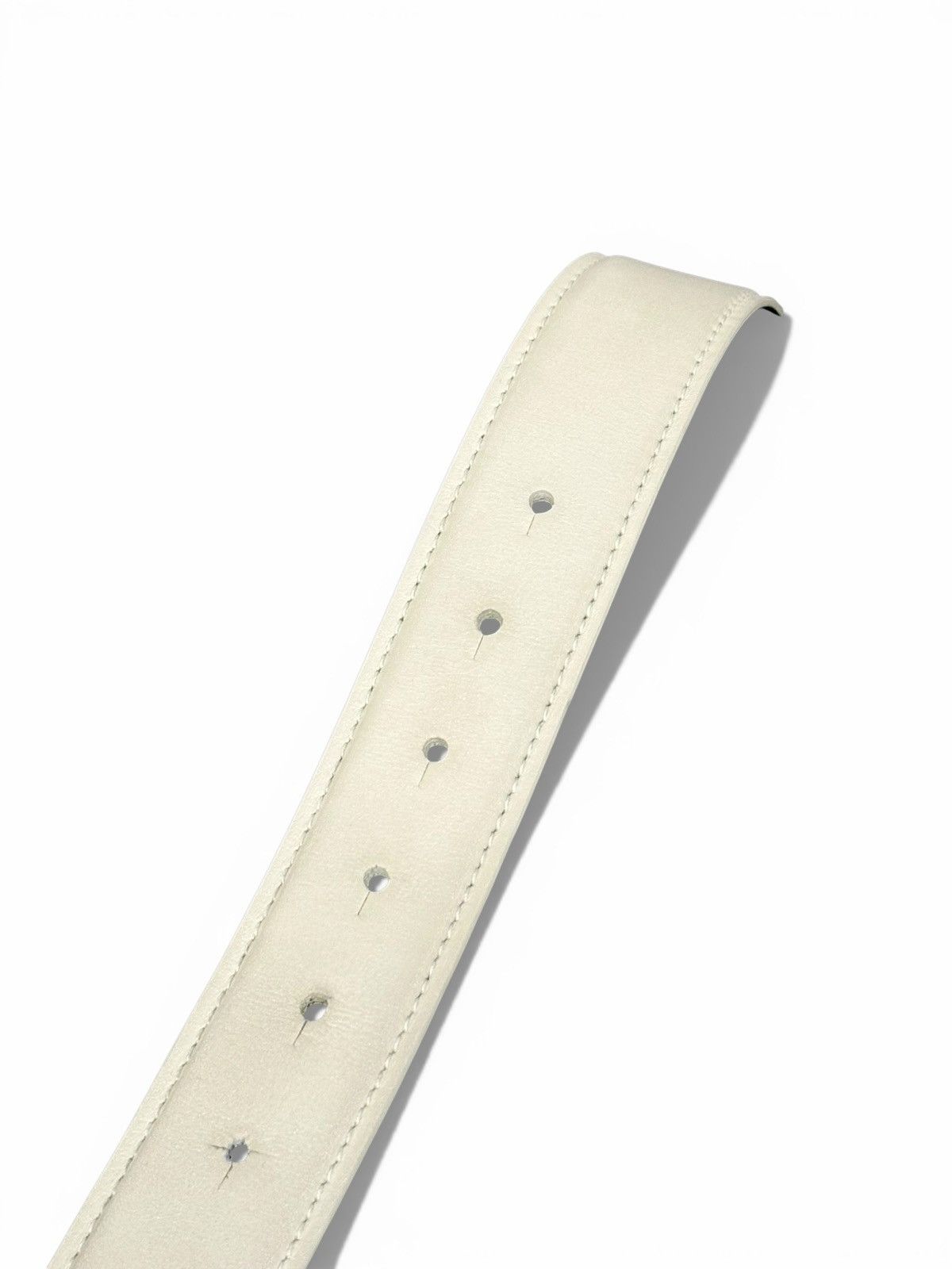 Amiri Amiri White Leather Belt Size 28 - 5 Thumbnail