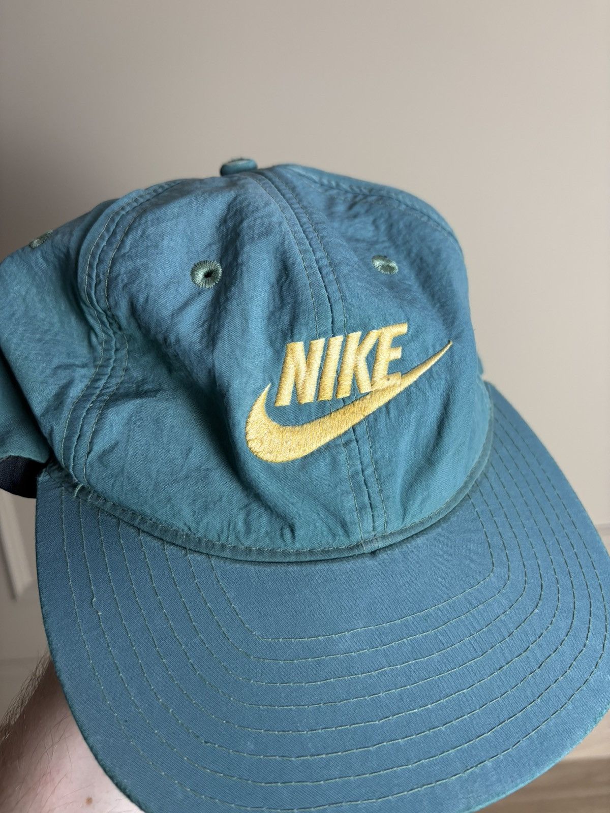 Nike Vintage 90s Nike Hat Cap Big Logo Size ONE SIZE - 2 Thumbnail