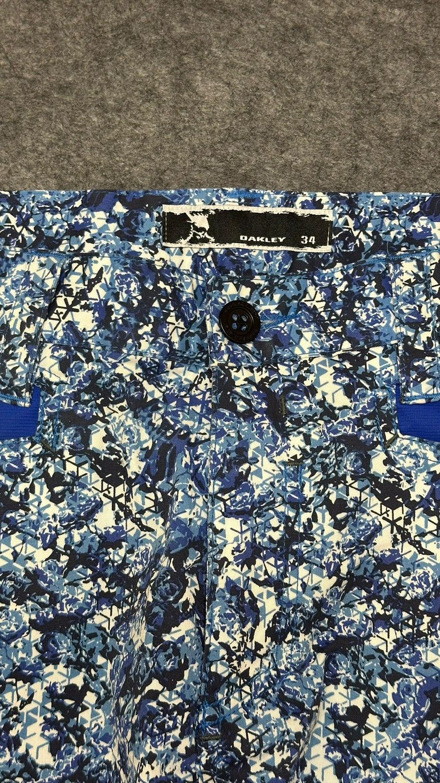 Oakley Oakley men's blue Skull 3D straight-leg golf pants. Size US 34 / EU 50 - 5 Thumbnail