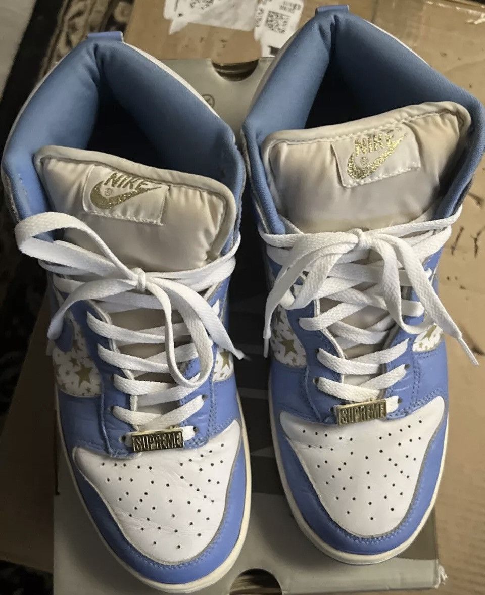 Nike OG ALL 8/10- 2003 Supreme Stars - Nike SB Dunk High, Rare Size US 9.5 / EU 42-43 - 6 Thumbnail