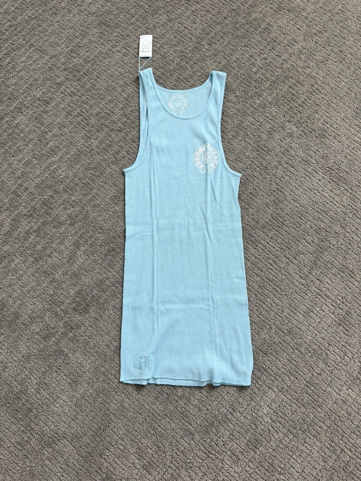 Chrome Hearts HORSESHOE LOGO TANK TOP LIGHT BLUE Size US L / EU 52-54 / 3 - 2 Thumbnail