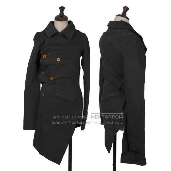 Comme des Garcons Comme des Garcons Dark gray vintage inclined placket desig Size M / US 6-8 / IT 42-44 - 1 Thumbnail
