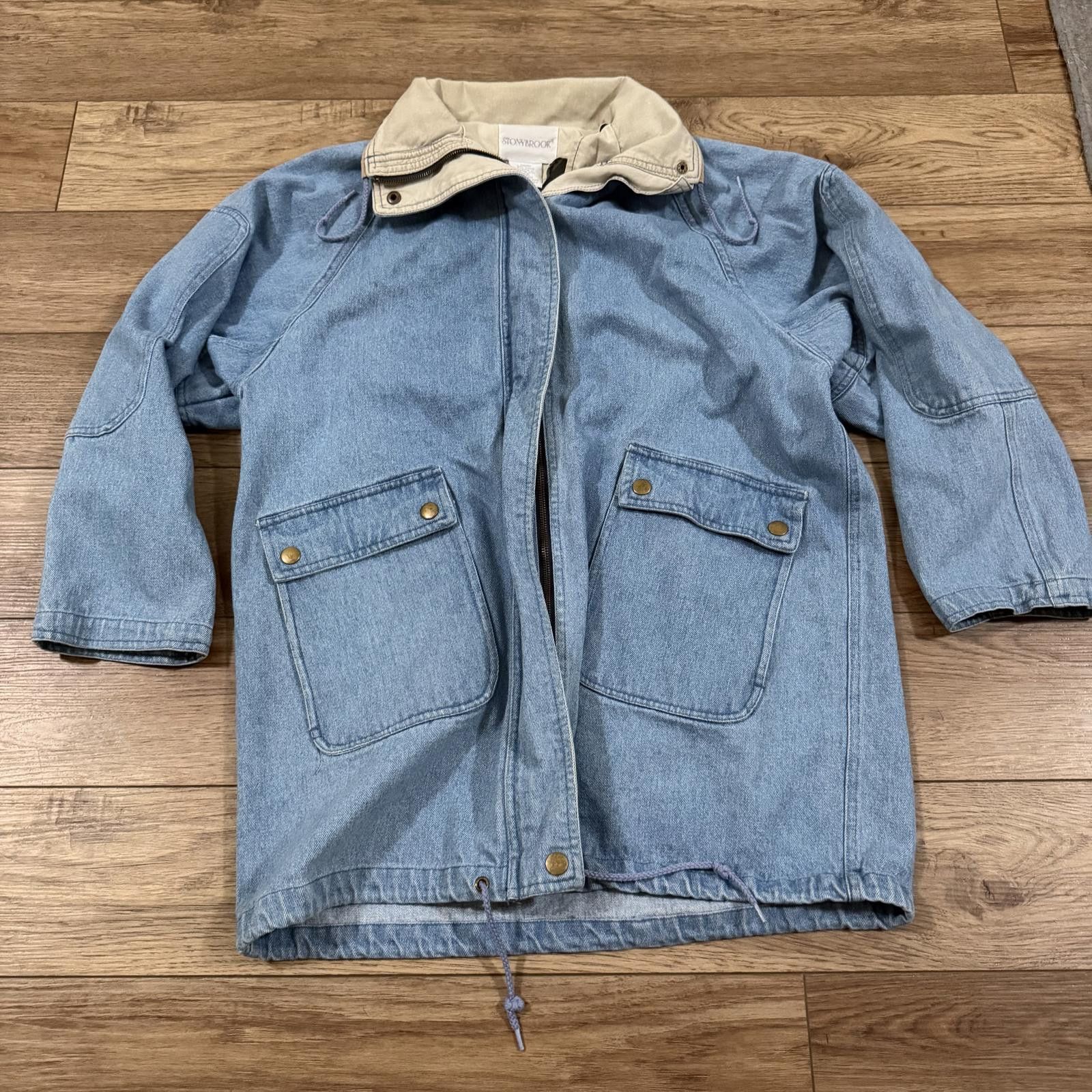 Other Vintage 90s Denim Chore Jacket Stonybrook Size L Size L / US 10 / IT 46 - 1 Thumbnail