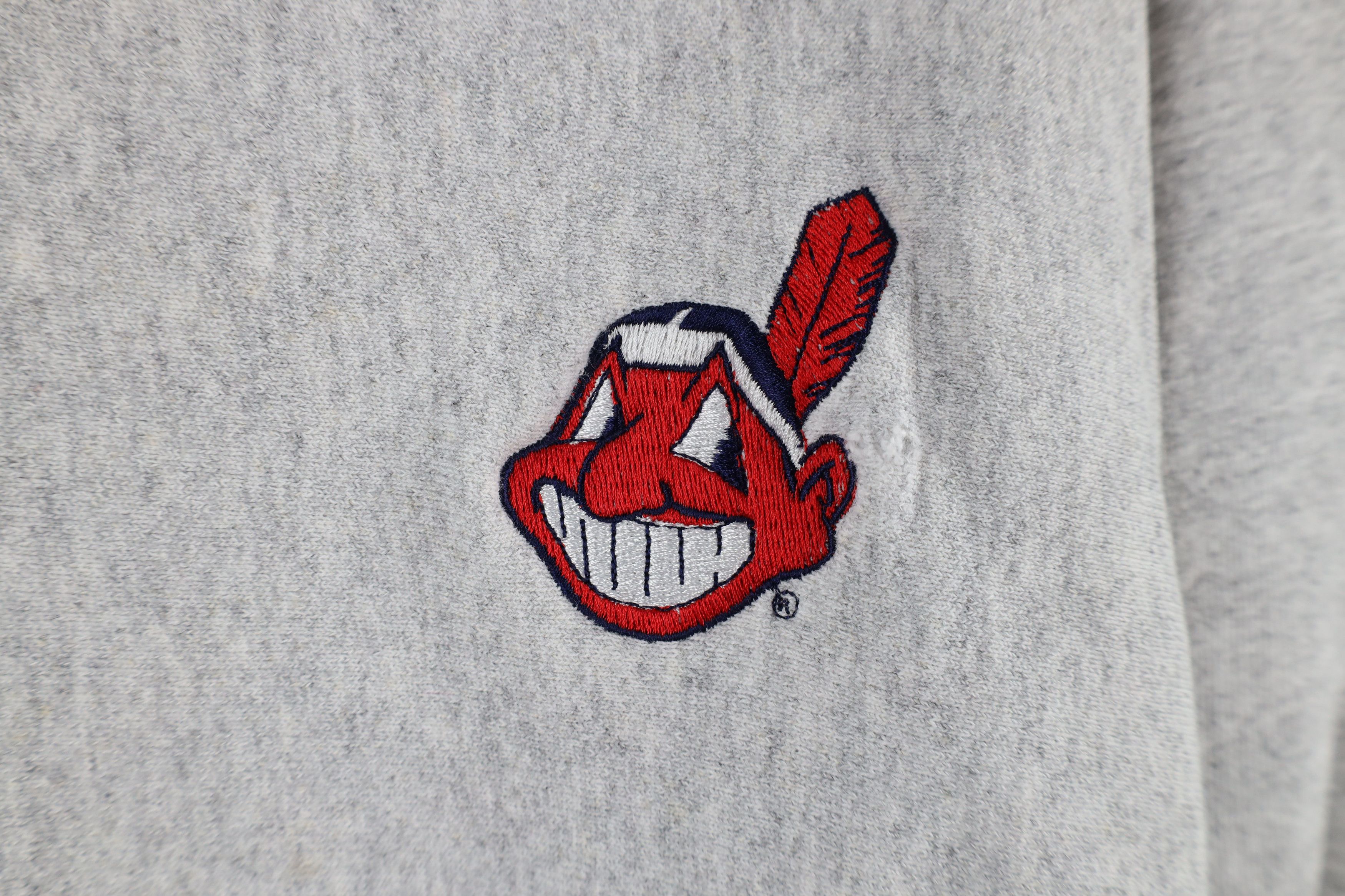 Vintage Vintage 90s Wahoo Cleveland Indians Baseball Sweatshirt Size US XL / EU 56 / 4 - 4 Thumbnail