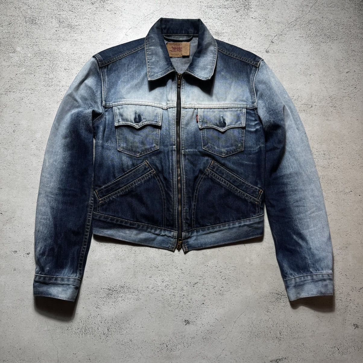 Levi's avant garde y2k gradient levis denim jacket rick owens style Size L / US 10 / IT 46 - 1 Thumbnail