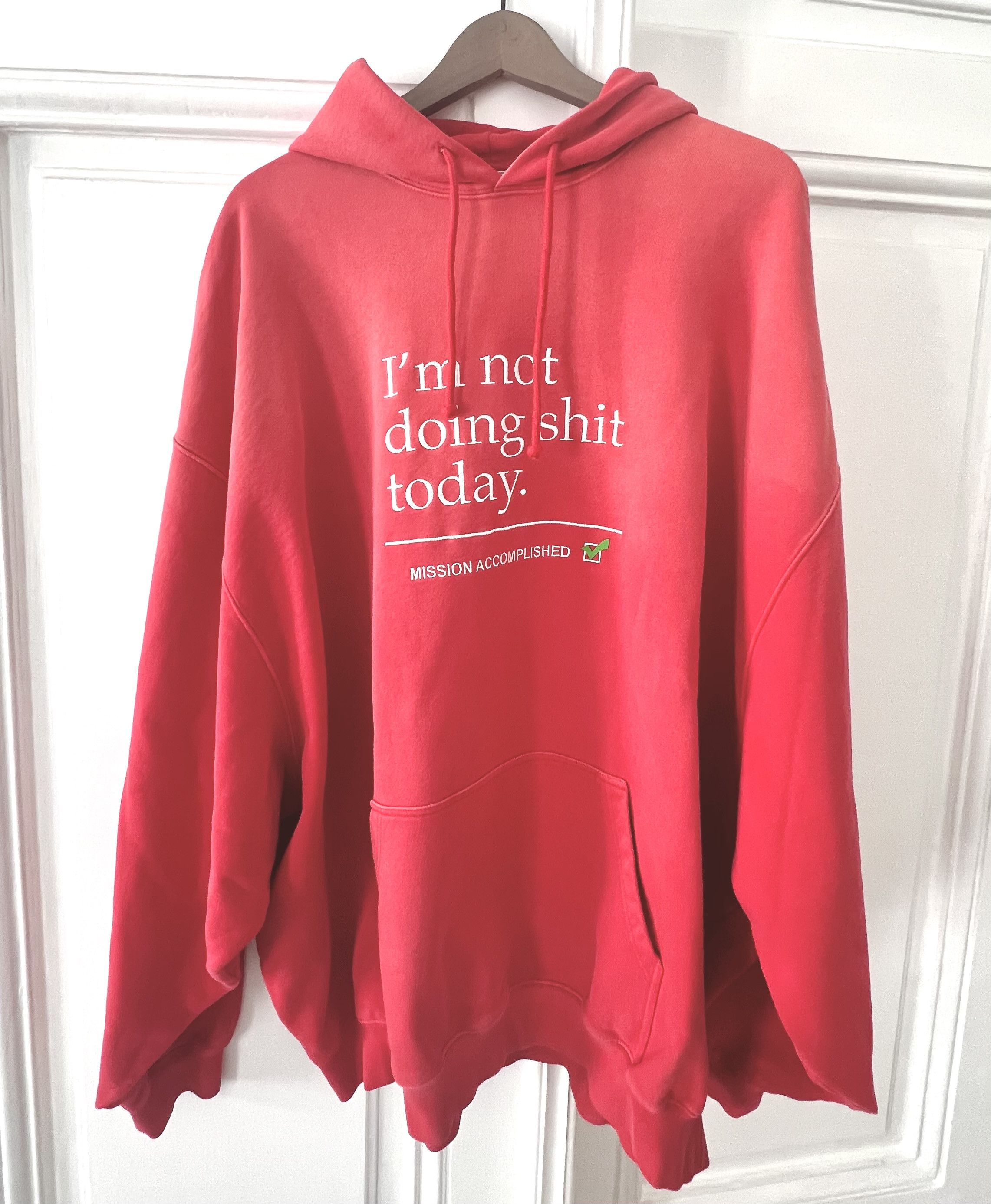 VETEMENTS(ヴェトモン) Not Do Shit Today パーカー フーディー VETEMENTS(ヴェトモン) Not Do Shit Today パーカー フーディー