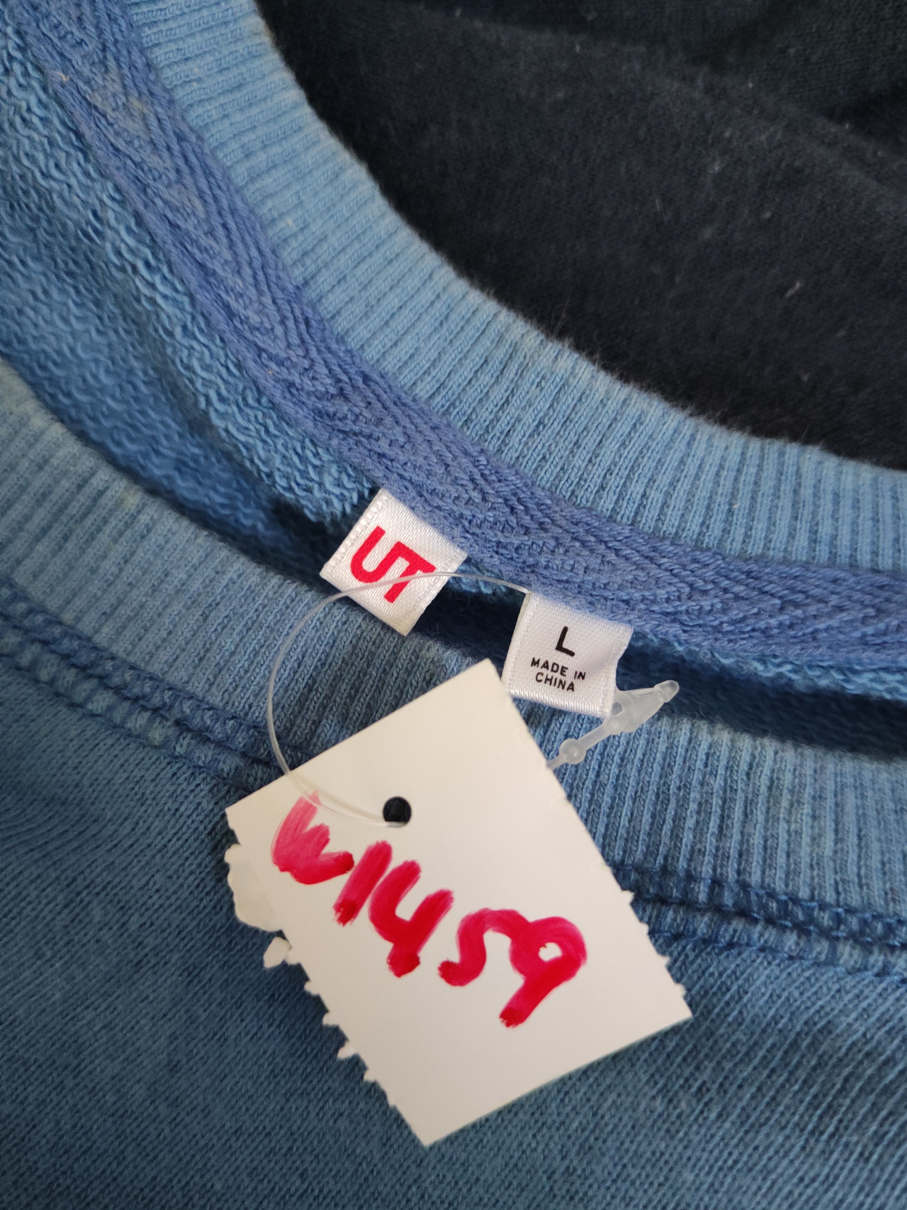 Japanese Brand × Vintage Uniqlo Blue Sweatshirts #W1459 Size M / US 6-8 / IT 42-44 - 13 Thumbnail