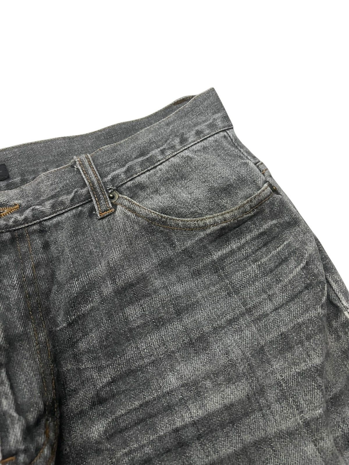 If Six Was Nine × Japanese Brand 🌈90s Japanese Brand Nano Second Sick Faded Distress Jean Size US 32 / EU 48 - 9 Thumbnail