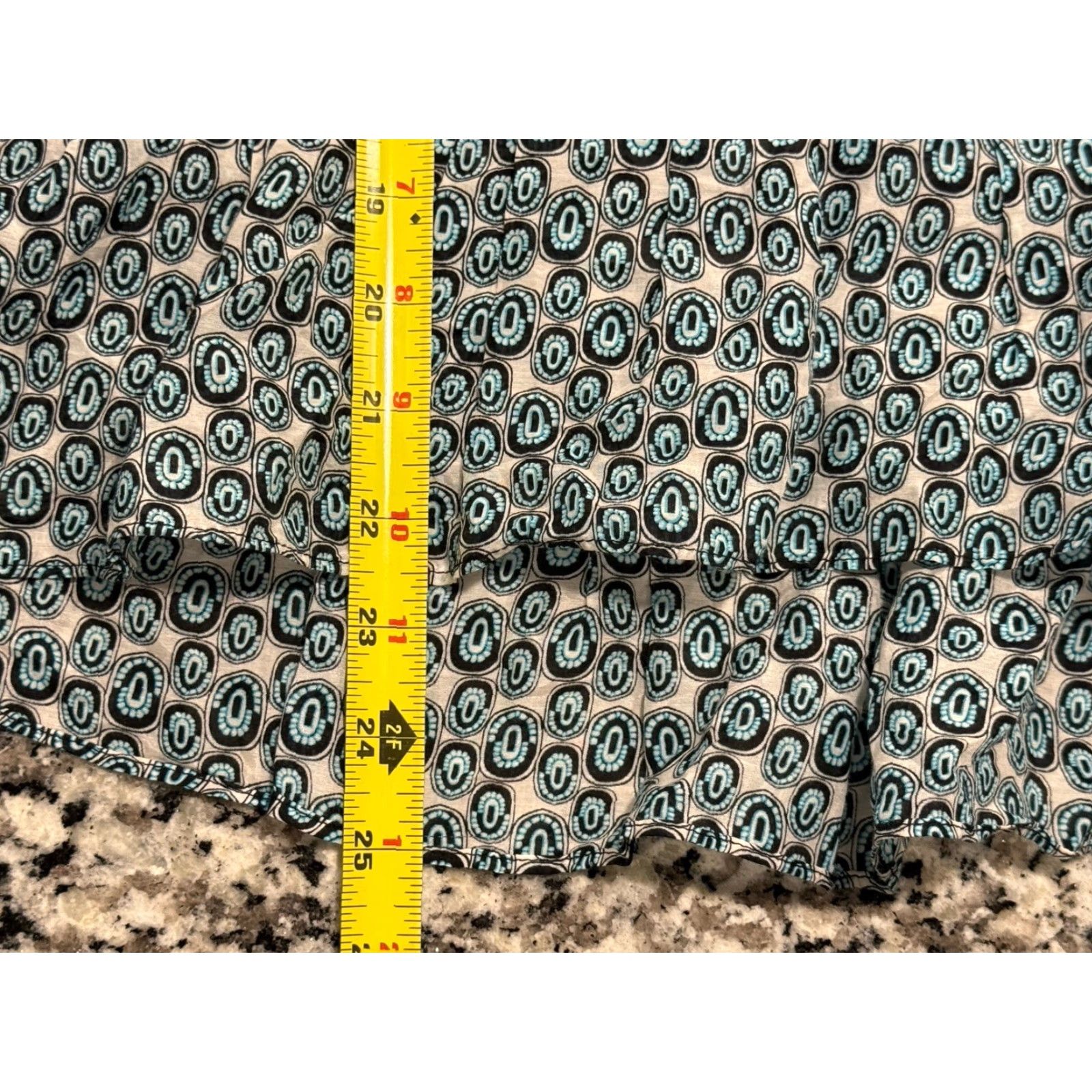 Diane von Furstenberg Diane von Furstenberg Turquoise Kenna Geometric Silk Blend Blouse Women's M Multicolor Sleeveless Pintuck Workwear Womens Size M / US 6-8 / IT 42-44 - 3 Thumbnail