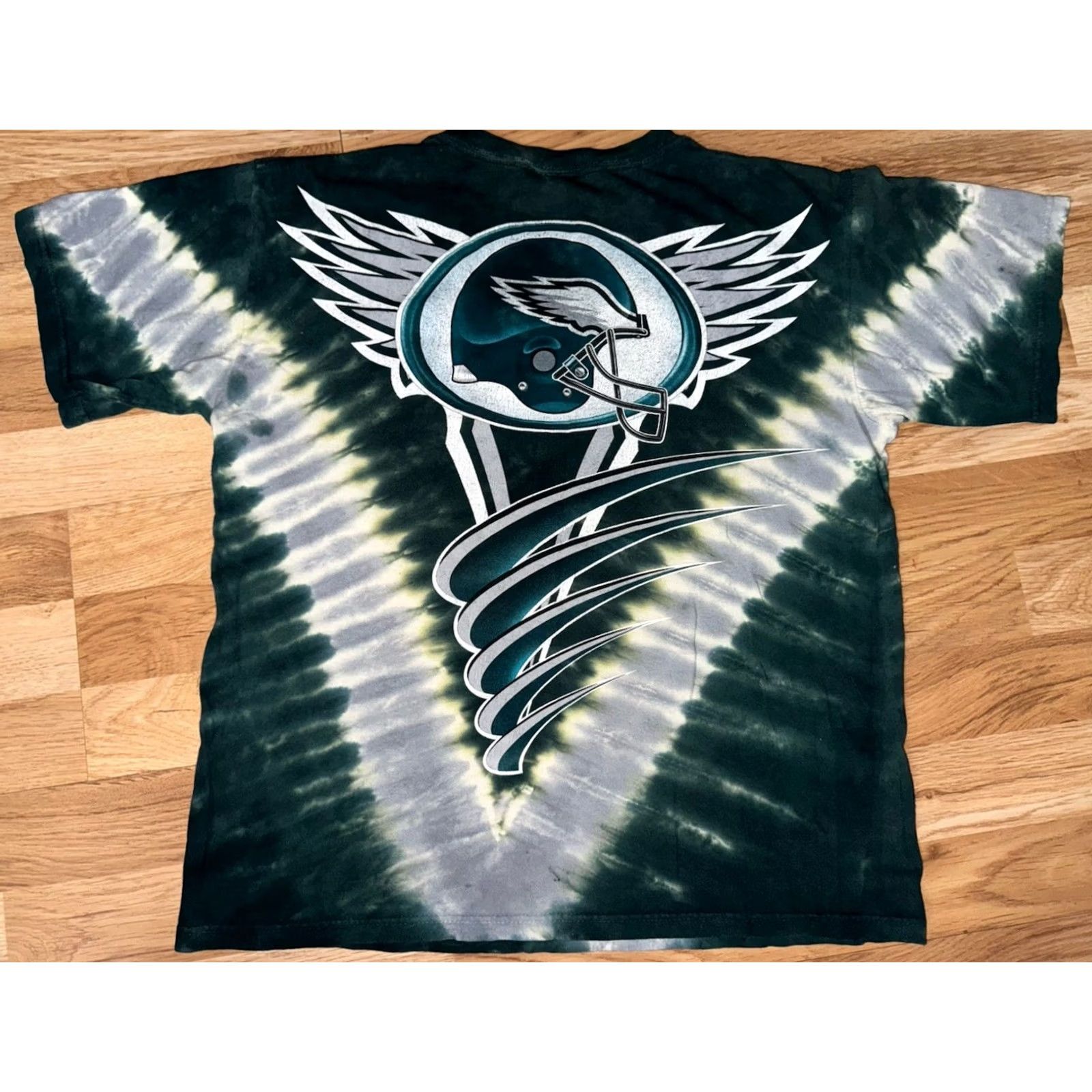 NFL VINTAGE NFL Team Apparel Philadelphia Eagles Tye Dye T Shirt Adult S/M Green Y2K 2000s Size US S / EU 44-46 / 1 - 4 Thumbnail