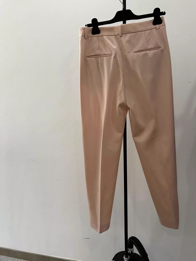 Jil Sander Jil Sander Light Pink Lightweight Wool Trouser Size 42" / US 20 - 5 Thumbnail