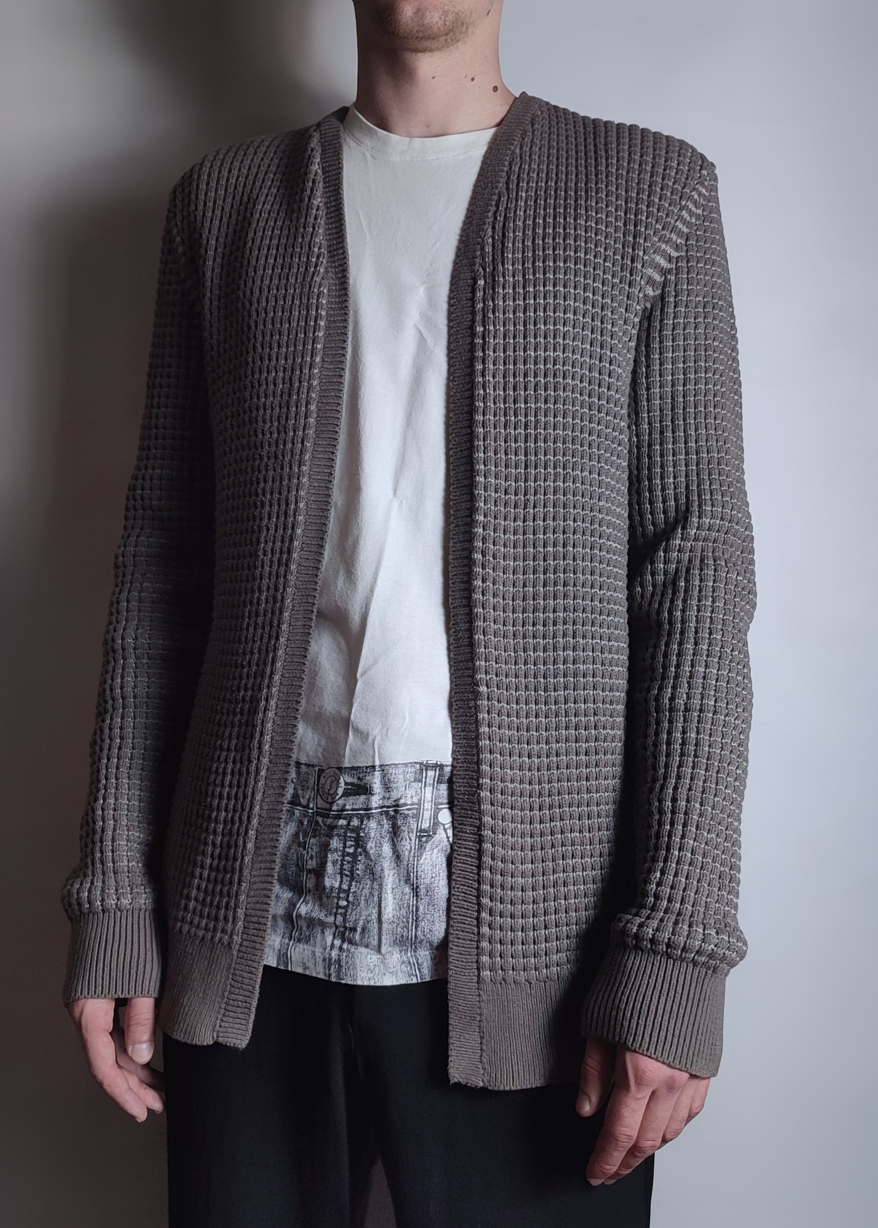 Allsaints Allsaints Eydon Open Waffle Heavy Cardigan Size US L / EU 52-54 / 3 - 2 Thumbnail