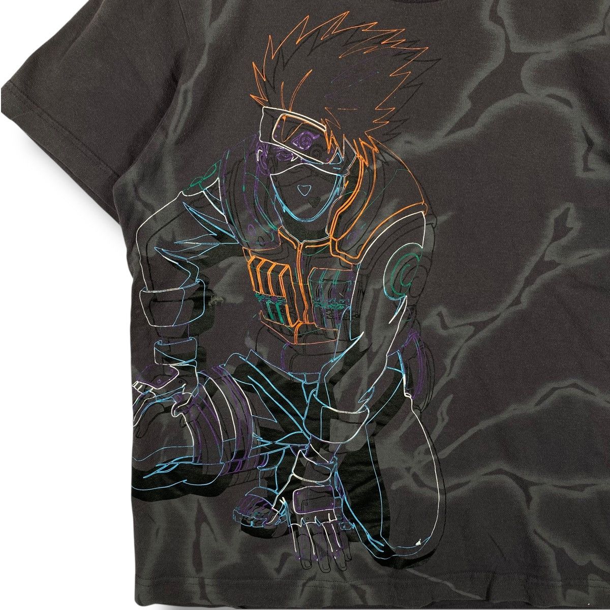Anime × Vintage Vintage 00's NARUTO Hatake Kakashi Chidori Fullprint Anime Size US M / EU 48-50 / 2 - 2 Thumbnail