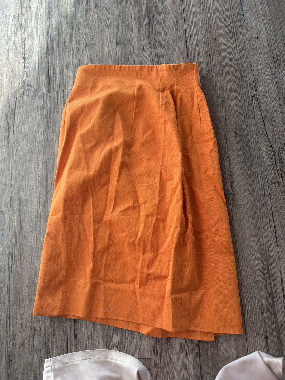 Celine Celine vintage midi skirt orange Size 27" / US 4 / IT 40 - 1 Thumbnail
