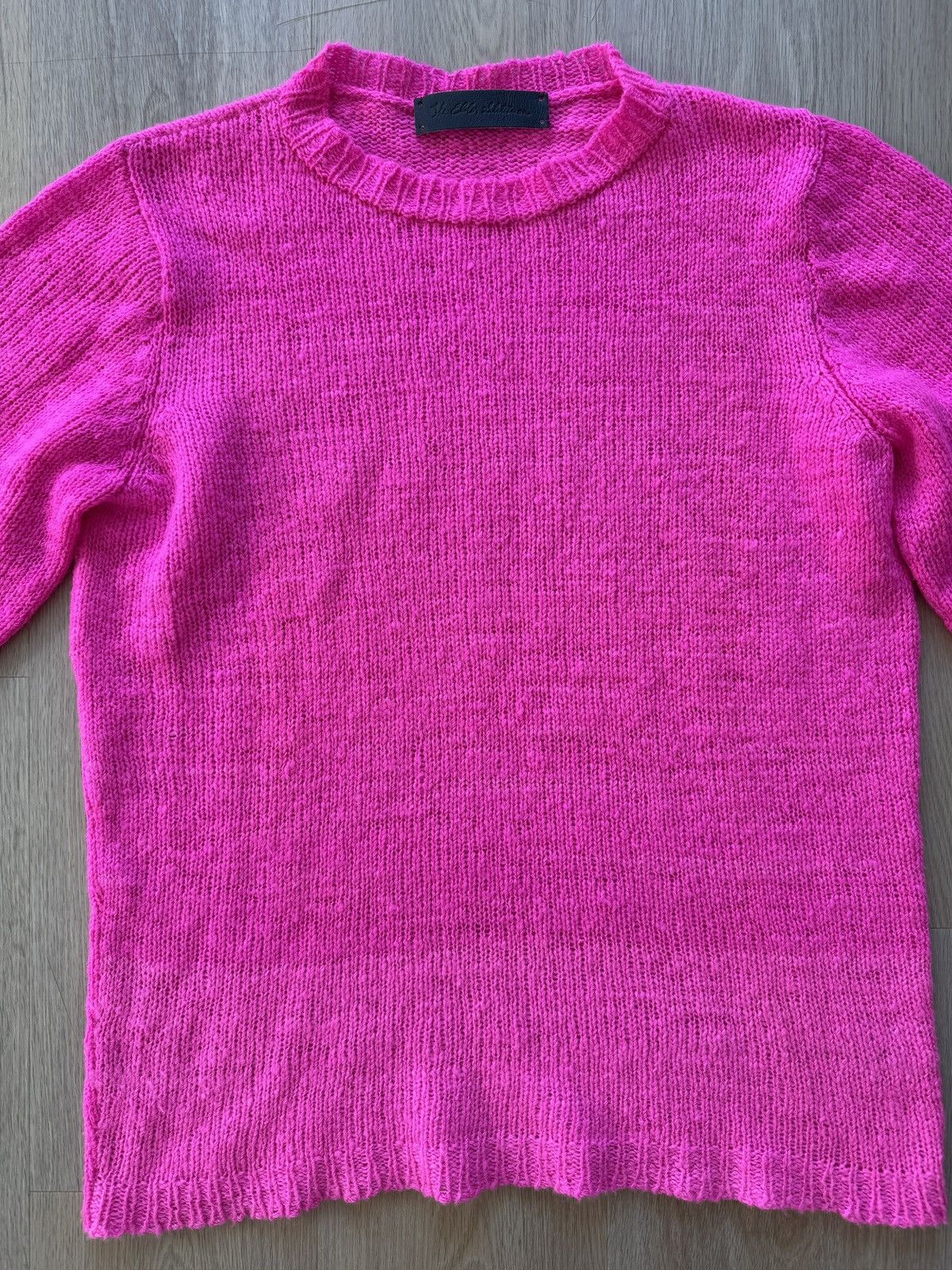 The Elder Statesman Hot Pink Picasso Cashmere Crewneck Size US L / EU 52-54 / 3 - 4 Thumbnail