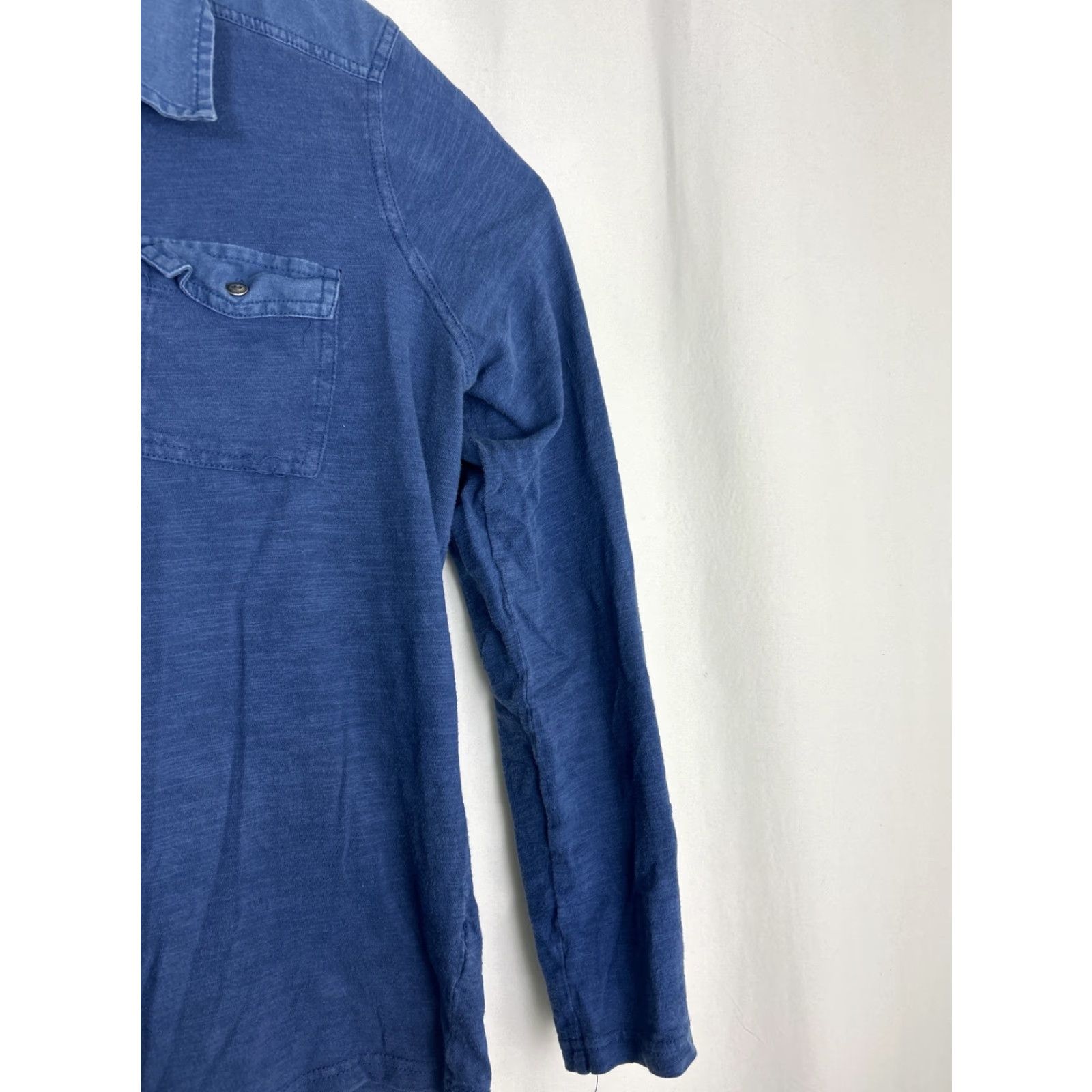 Eddie Bauer Eddie Bauer Shirt Womens XL Blue Linen Cotton Long Sleeve 1/4 Button Up Size XL / US 12-14 / IT 48-50 - 4 Thumbnail