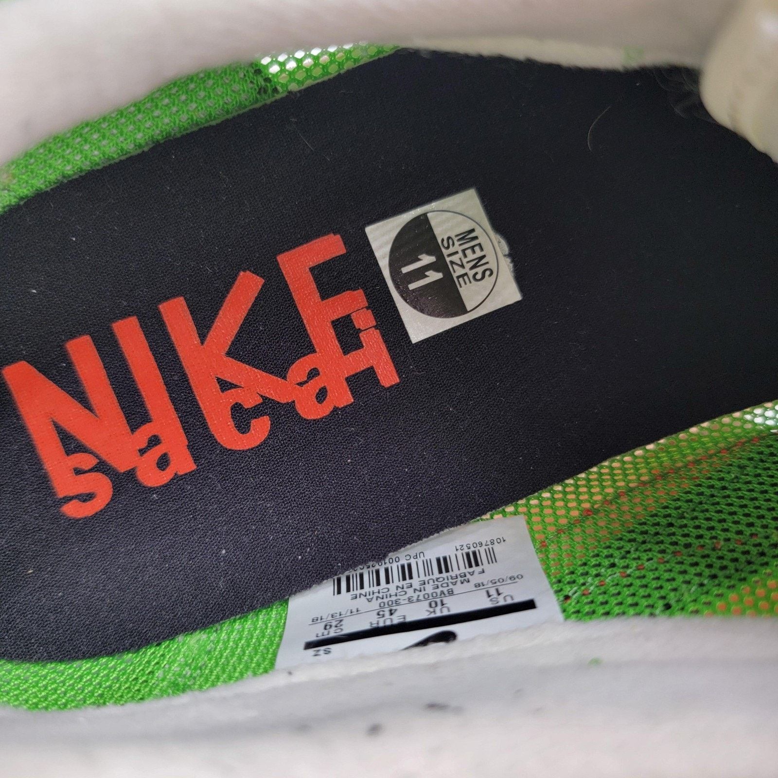 Nike Nike LDWaffle Sacai Mens Sz 11 Green Yellow Orange BV0073300 Size US 11 / EU 44 - 6 Thumbnail