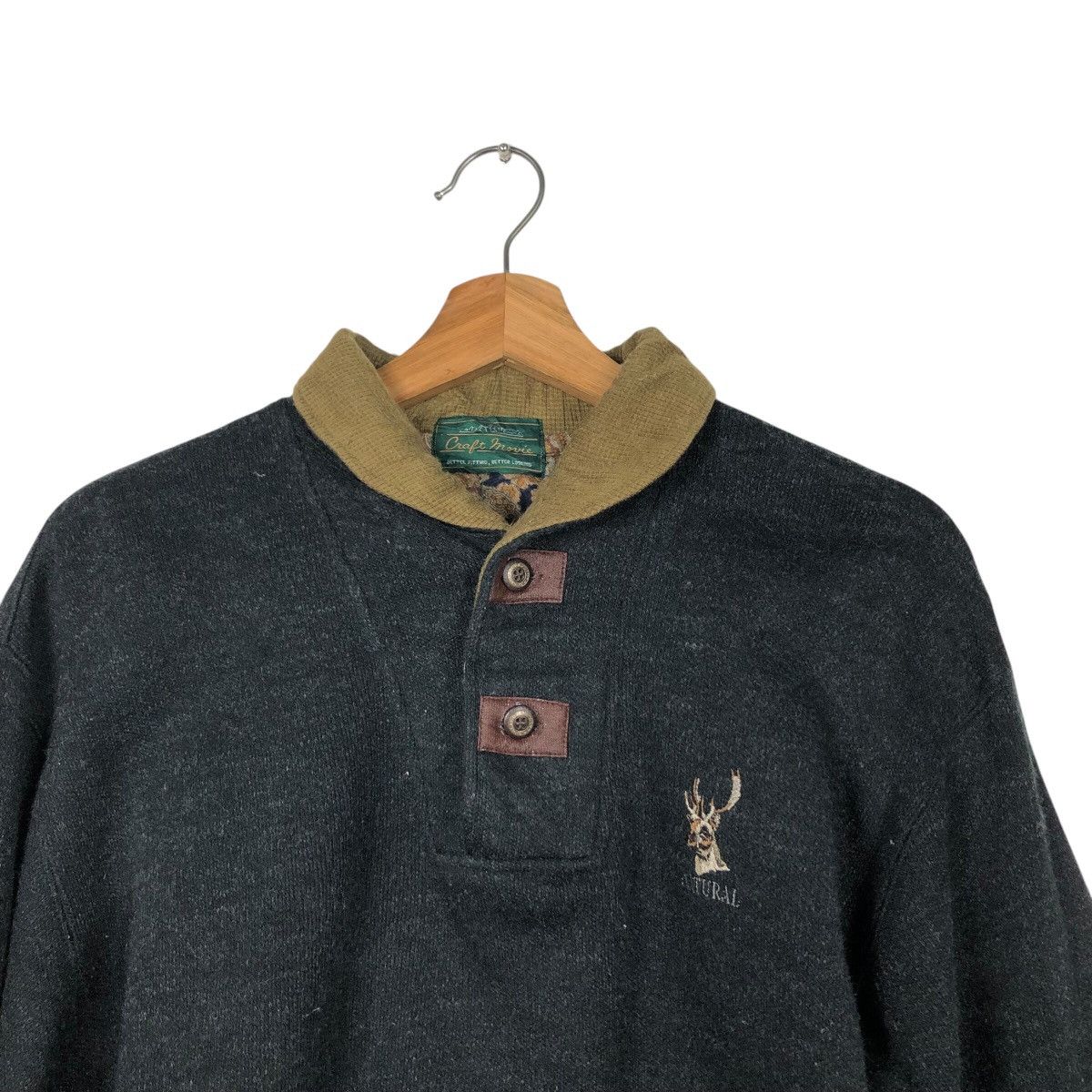 Japanese Brand 📌Vintage Craft Movie Nature Collar College Sweatshirt Size US M / EU 48-50 / 2 - 12 Thumbnail