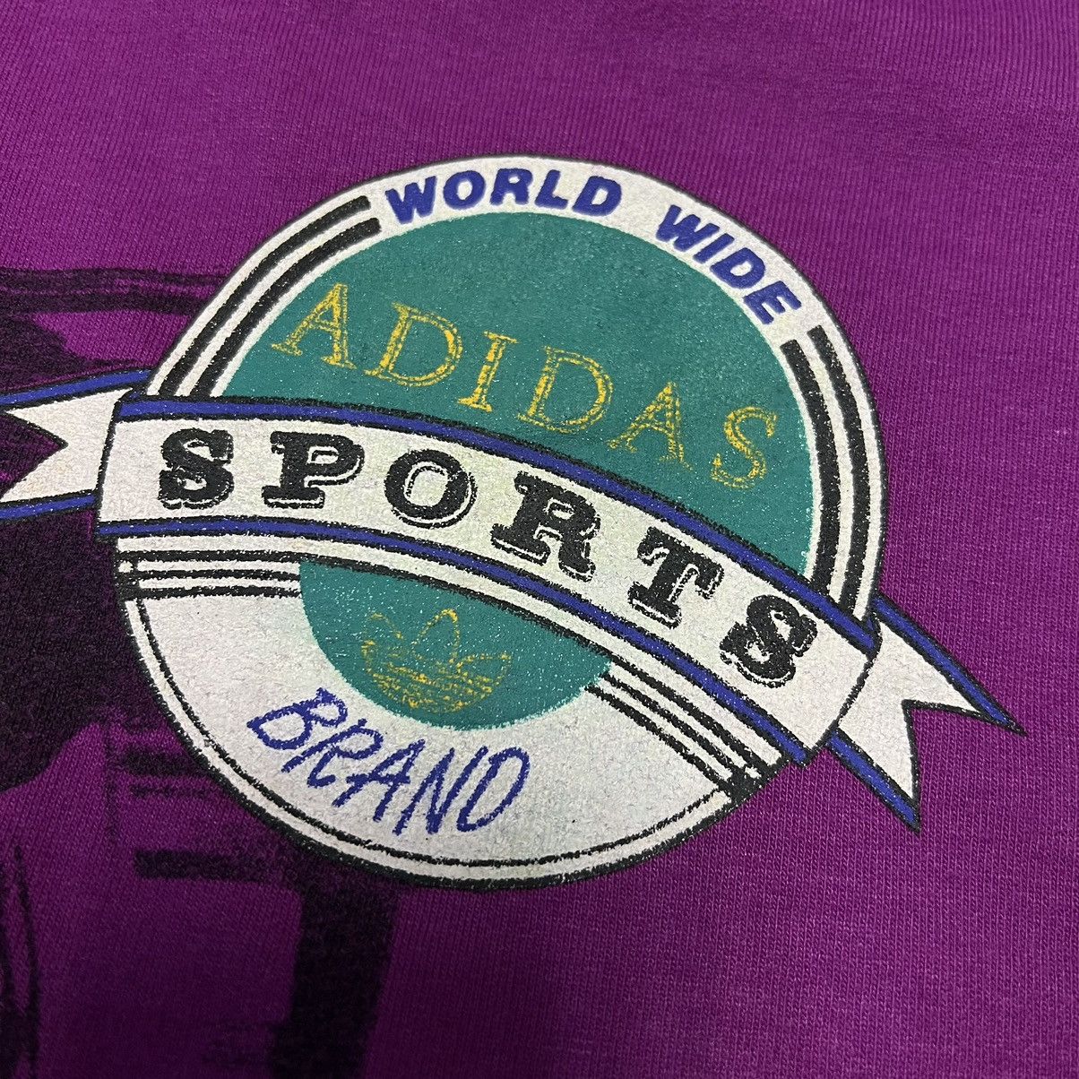 Vintage Adidas Vintage World Wide Brand Very Rare Sweatshirt Size US L / EU 52-54 / 3 - 11 Thumbnail