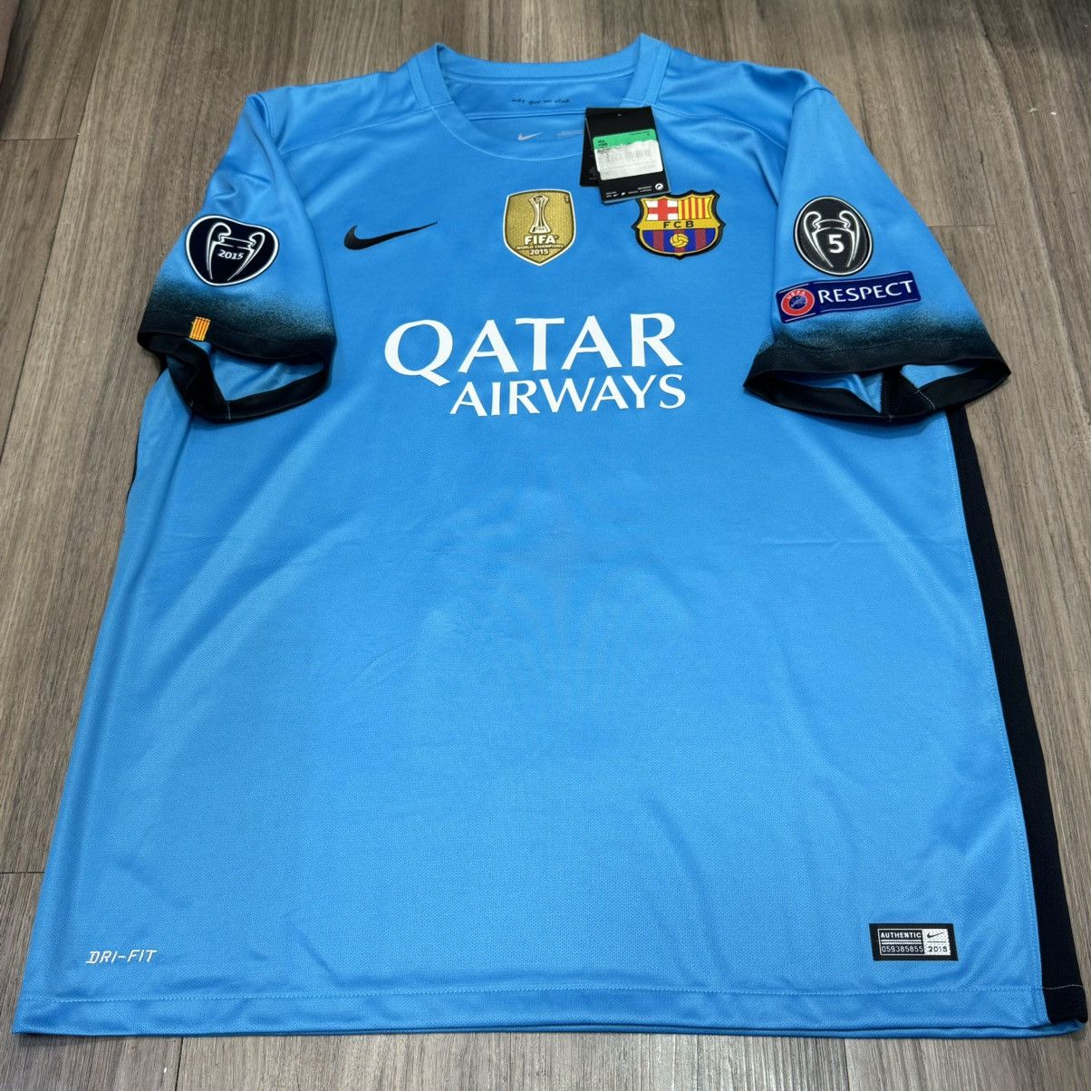 Nike Barcelona 15/16 away shirt #10 Messi (bnwt) Size US XL / EU 56 / 4 - 1 Thumbnail