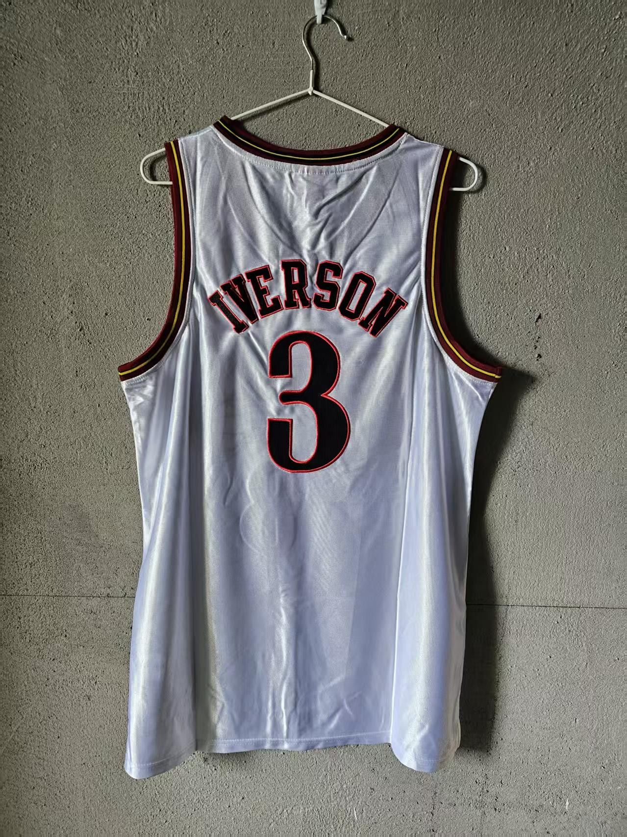 NBA Allen Iverson Jersey Philadelphia 76ers 3 Double Stitched Size US XL / EU 56 / 4 - 2 Thumbnail