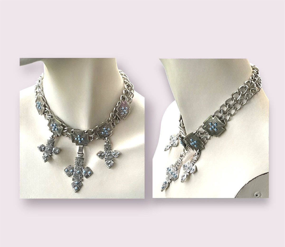 Vintage Turquoise & Silver Jewelry Southwest Vintage Lot Size ONE SIZE - 4 Thumbnail