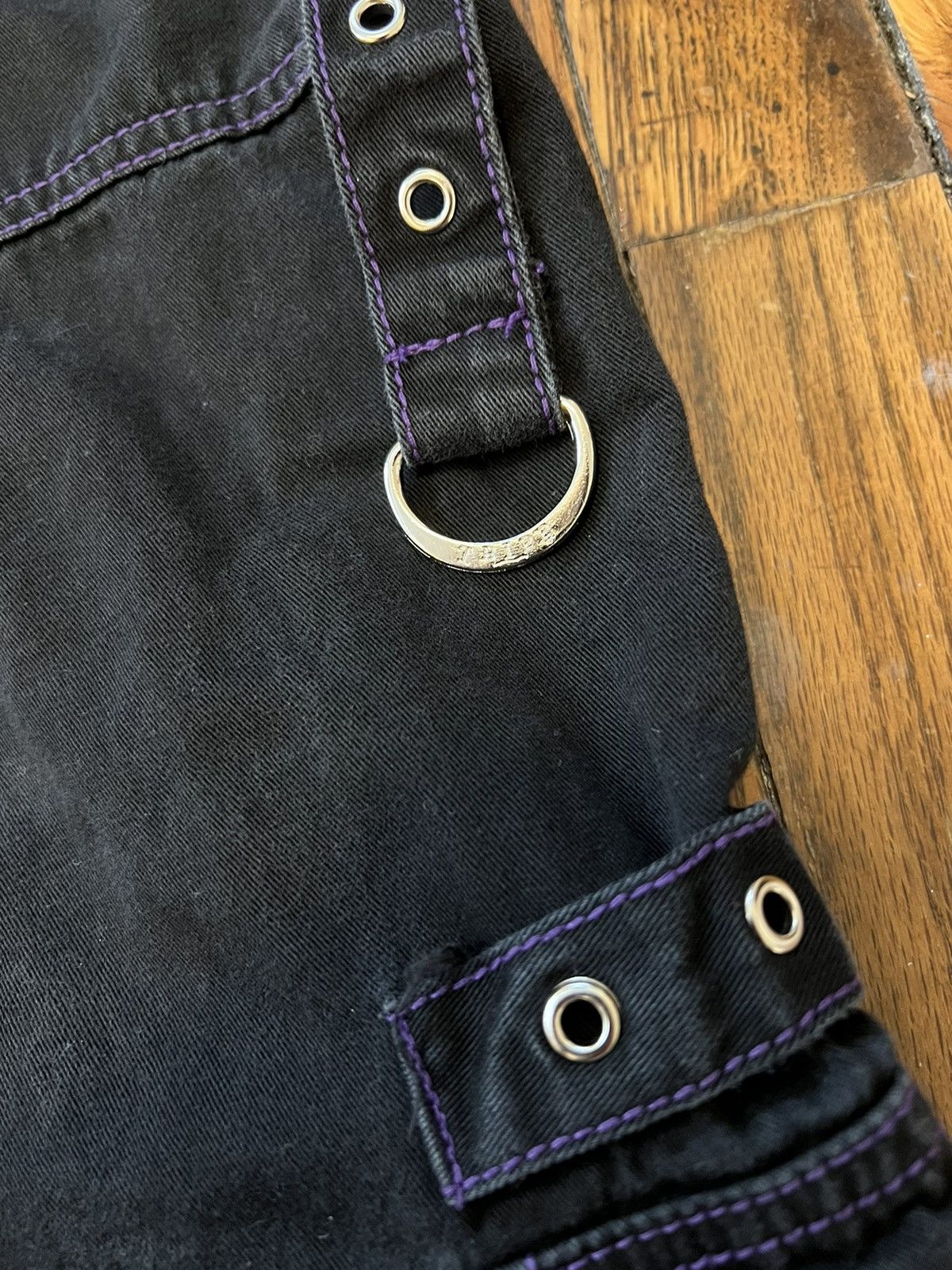Vintage Vintage Tripp NYC Purple Black Rave Emo Y2K Pants 28” Size 9 Size 28" / US 6 / IT 42 - 9 Thumbnail