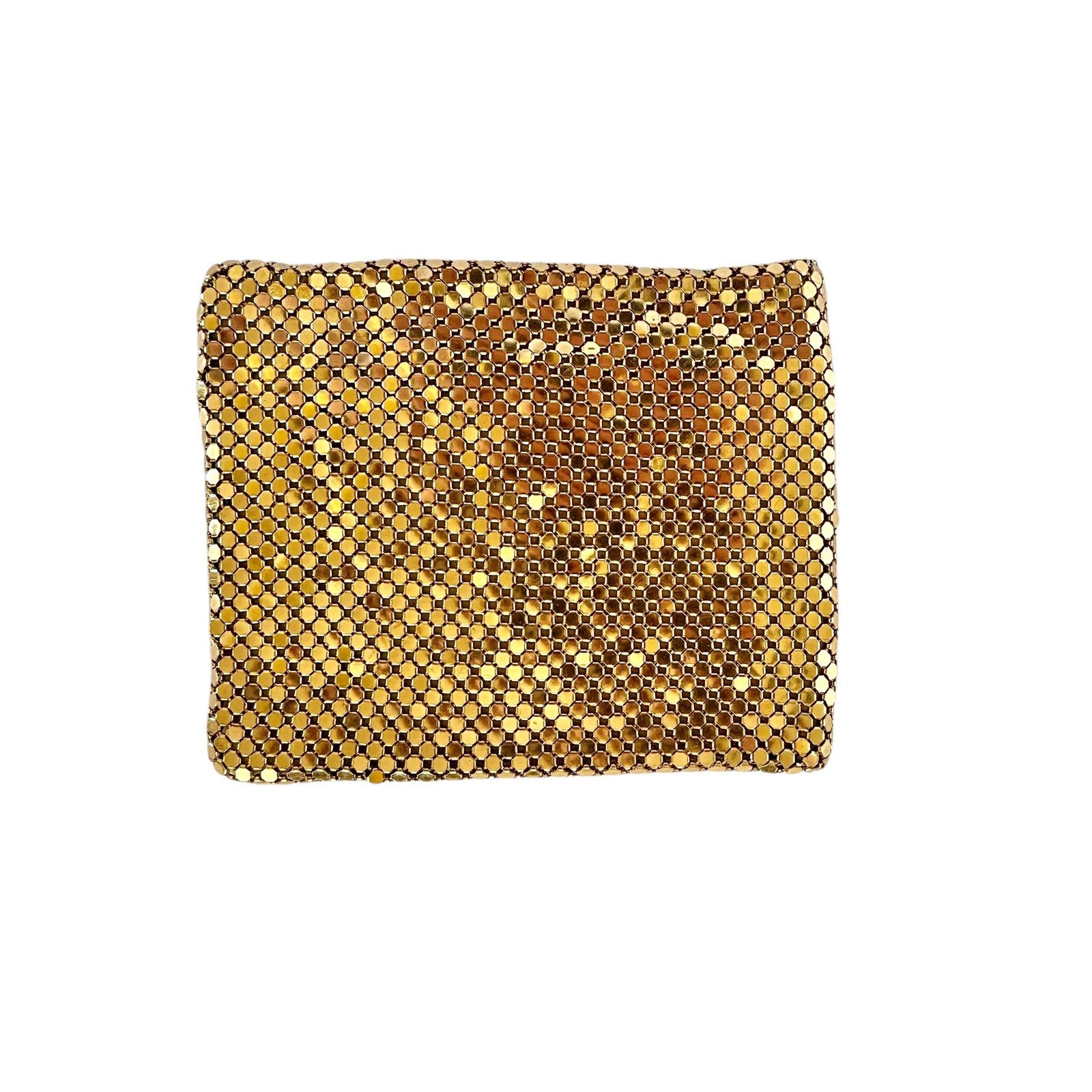 Vintage Vintage Gold-Tone Liquid Metal Mesh Chainmail Bifold Wallet Size ONE SIZE - 3 Thumbnail