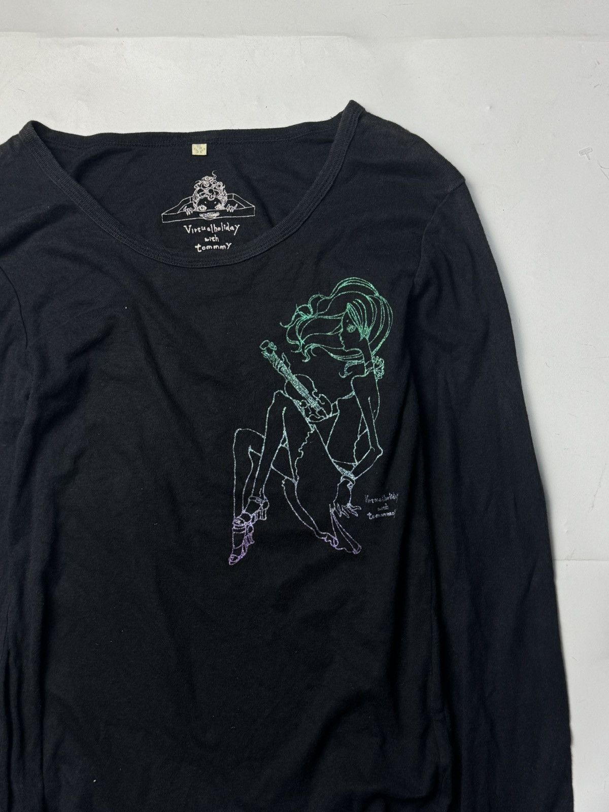 Beauty Beast × Hysteric Glamour × Japanese Brand 2000s Girl Play Guitar Long Sleeve Hysteric Styled Size US S / EU 44-46 / 1 - 2 Thumbnail