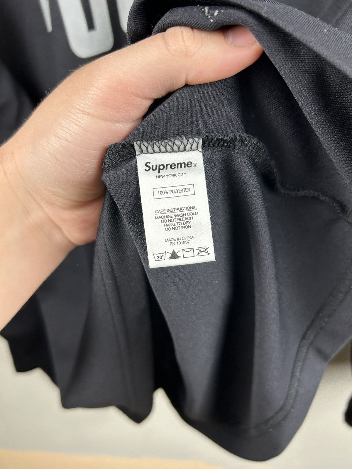 Supreme Supreme Business Hockey Jersey Black Long Sleeve Size US L / EU 52-54 / 3 - 12 Thumbnail