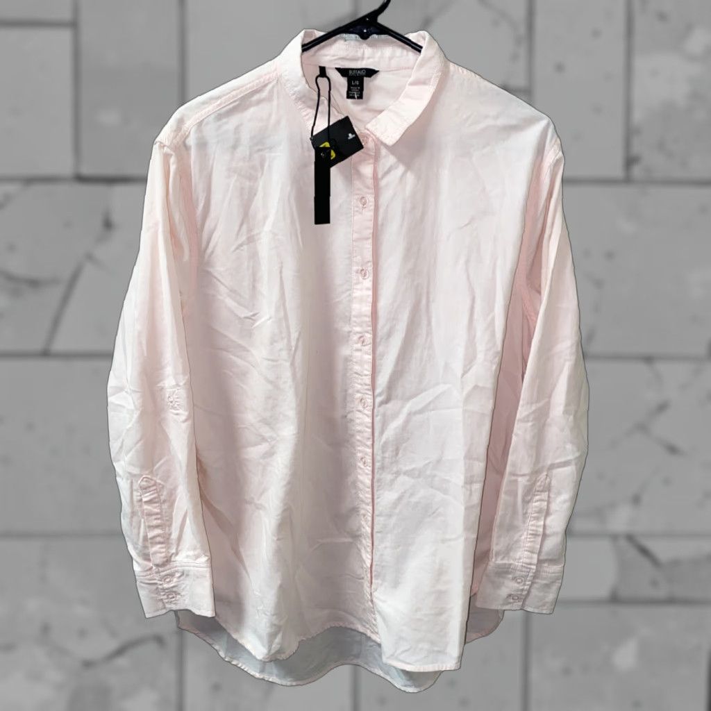 Buffalo David Bitton Buffalo David Bitton Shirt Womens Pink Corduroy Long Sleeve Button Front Size L Size L / US 10 / IT 46 - 1 Thumbnail
