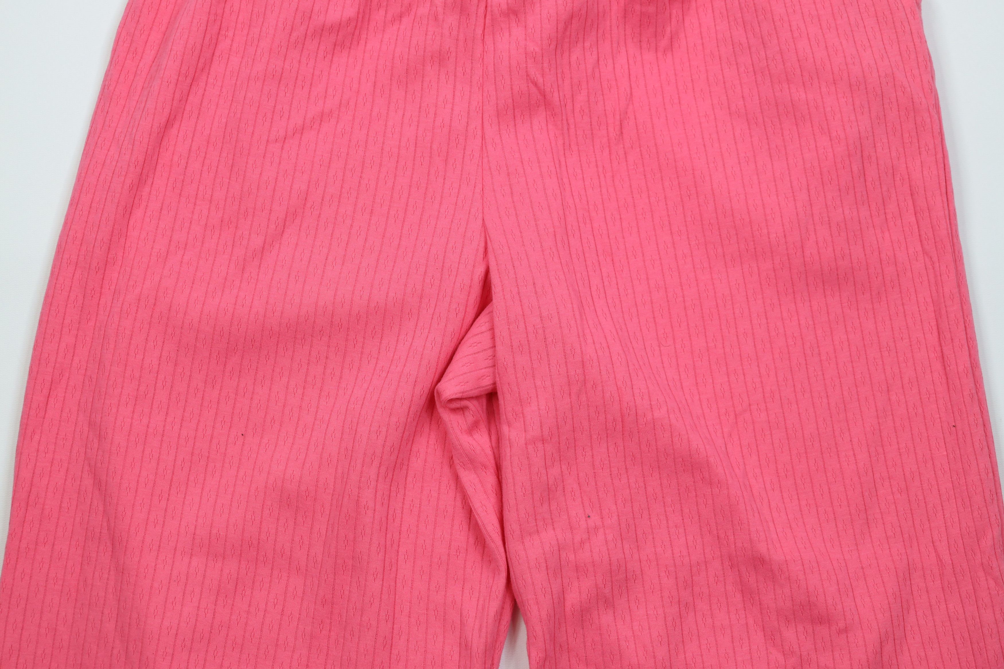 Vintage Vintage 90s Y2K Streetwear Knit Wide Leg Pants Pink Size 32" / US 10 / IT 46 - 11 Thumbnail
