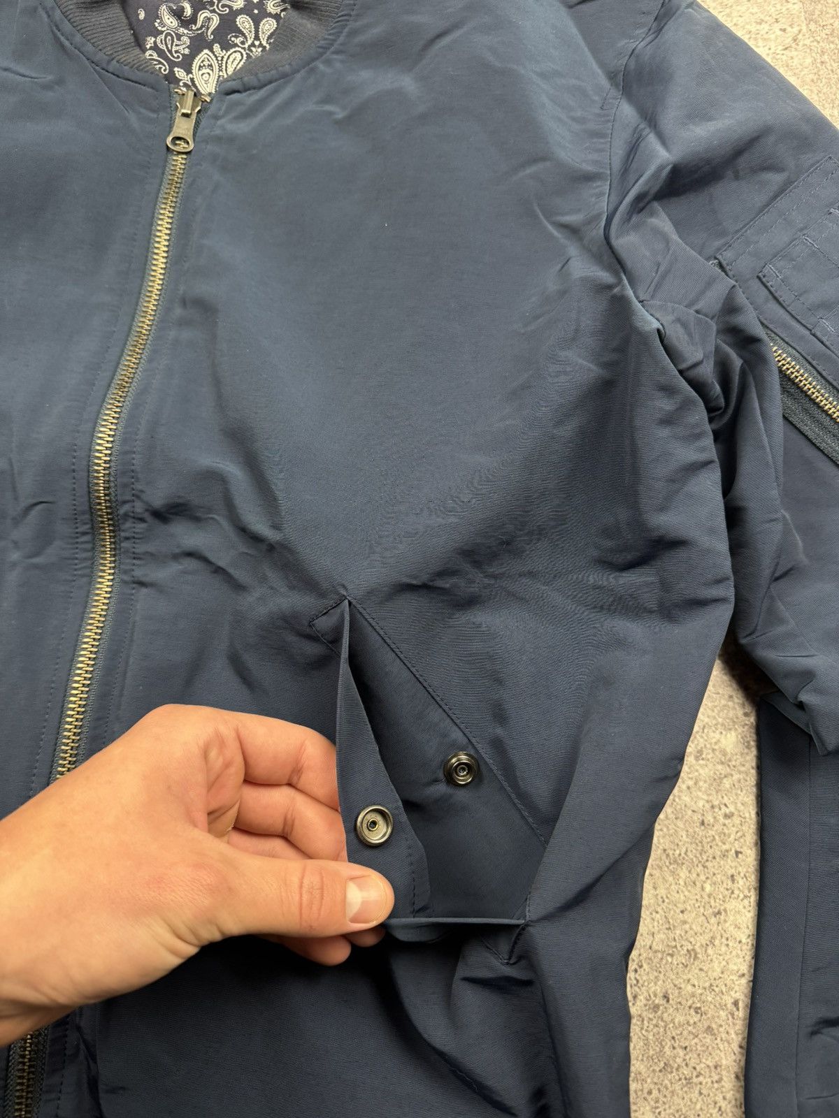 Japanese Brand Worn Out Age Reversible MA-1 Bomber – Bandana Side Size US M / EU 48-50 / 2 - 13 Thumbnail