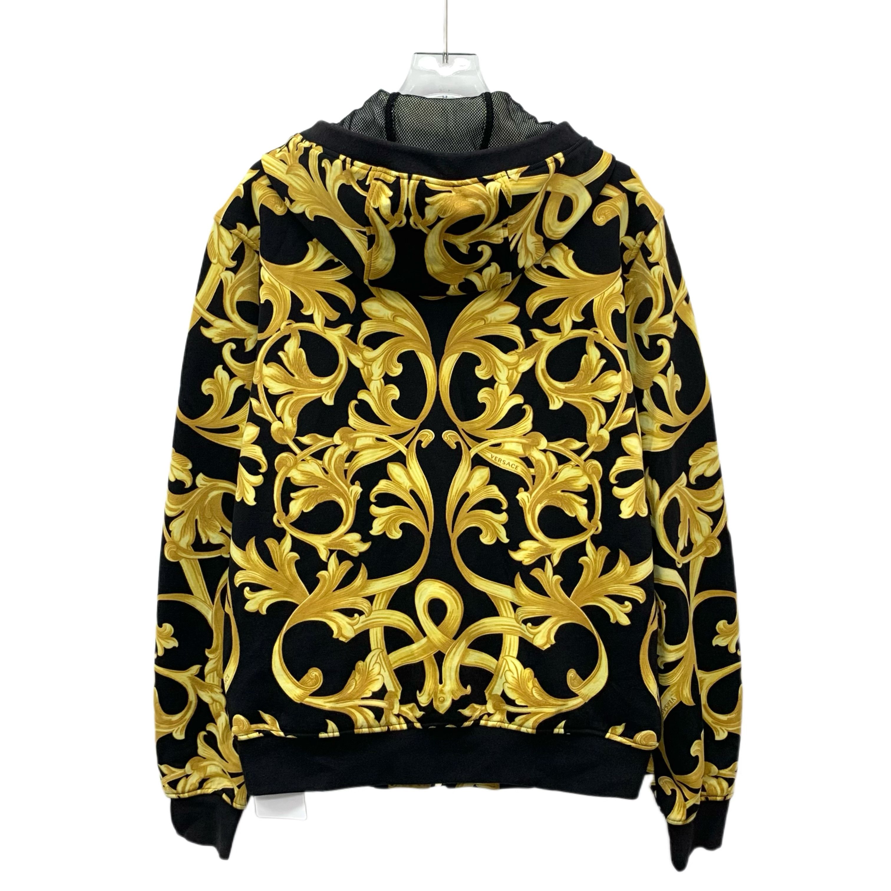 Versace Versace Floral Print Hoodie Jacket Black (M) Size US M / EU 48-50 / 2 - 2 Thumbnail