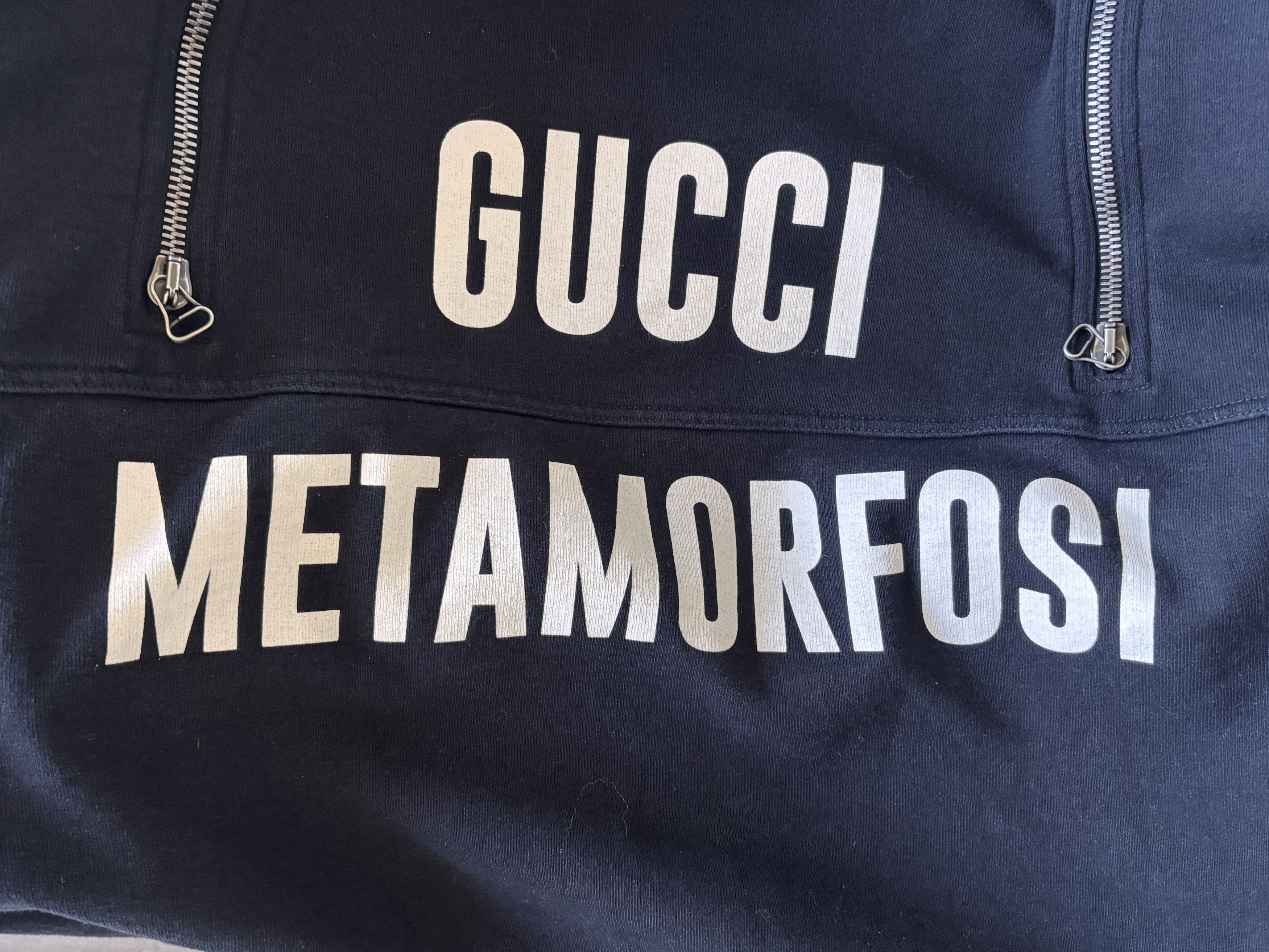 Gucci Gucci Metamorfosi Black Logo Zipper sweatshirt L Size US M / EU 48-50 / 2 - 6 Thumbnail